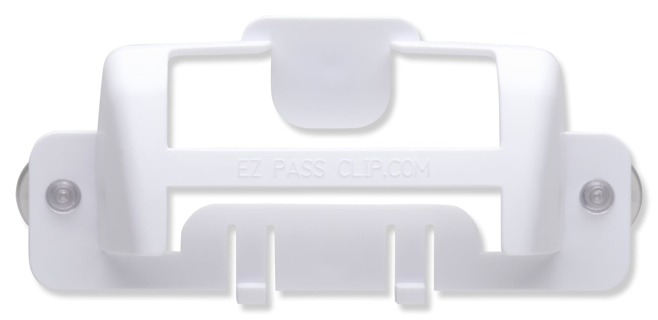 New EZ Pass Holder for New, Small Toll Tag Transponder (White)