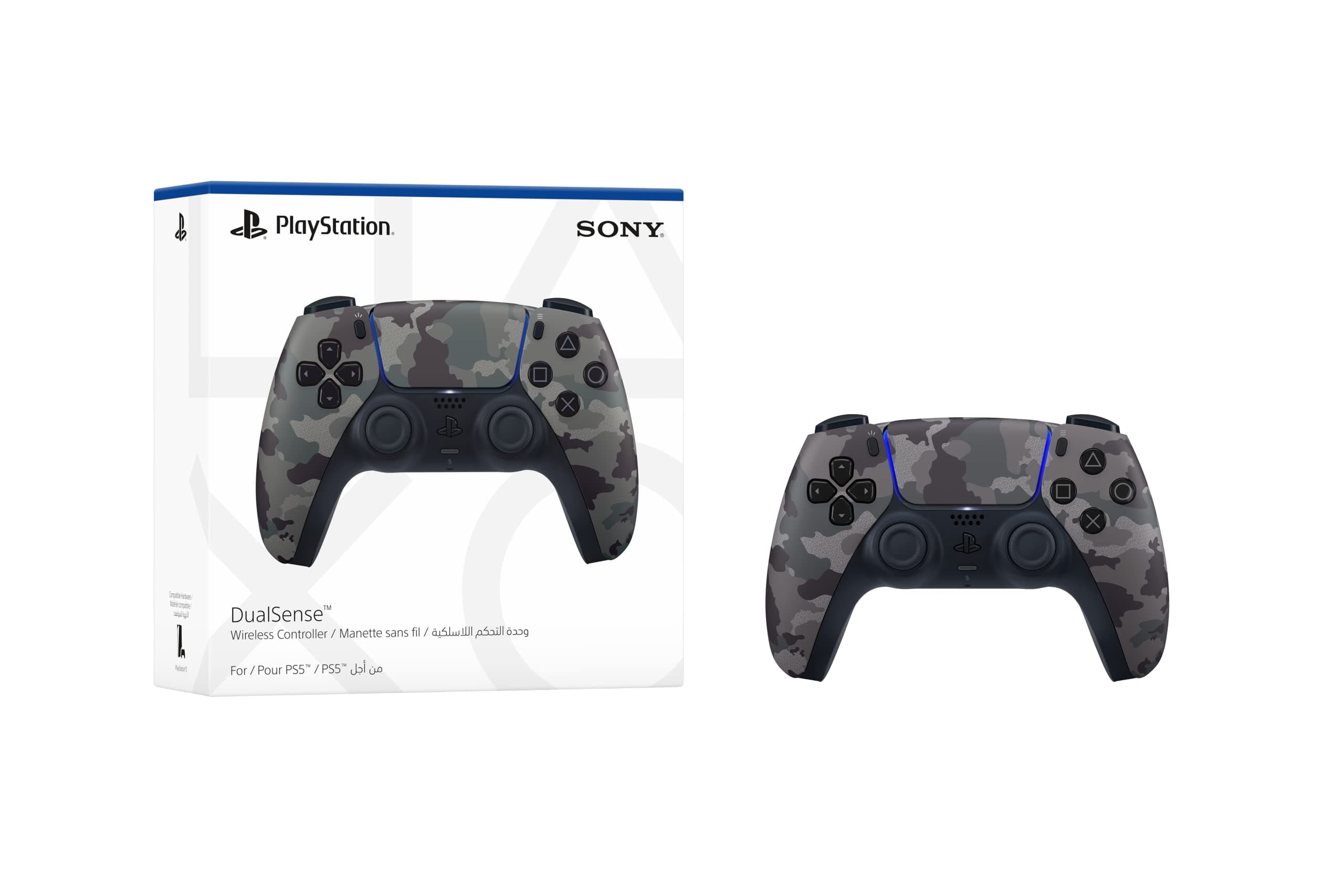 PlayStation 5 DualSense Wireless Controller - Grey Camouflage