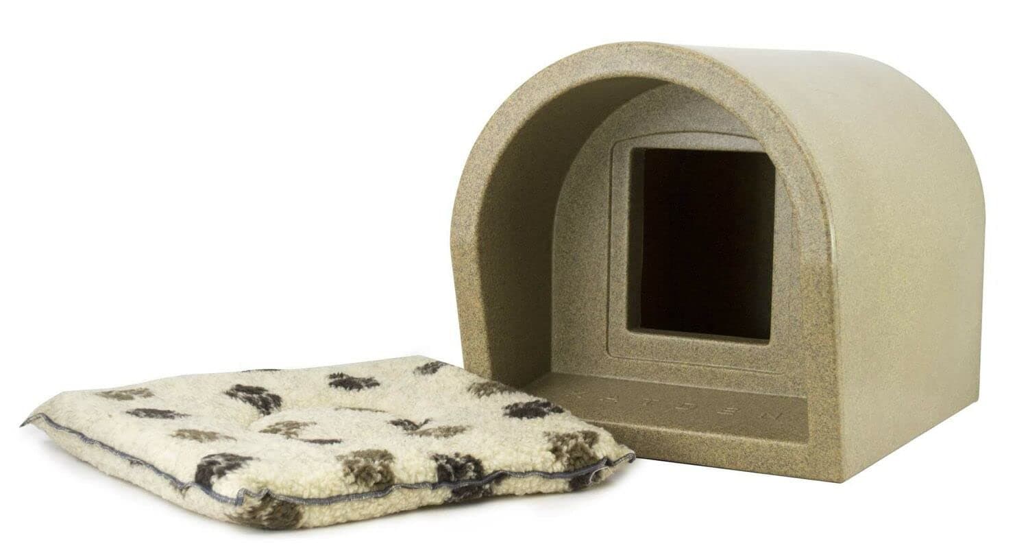 The Original Mr Snugs KatDen® Outdoor Cat Kennel Granite with Snuggle Mattress
