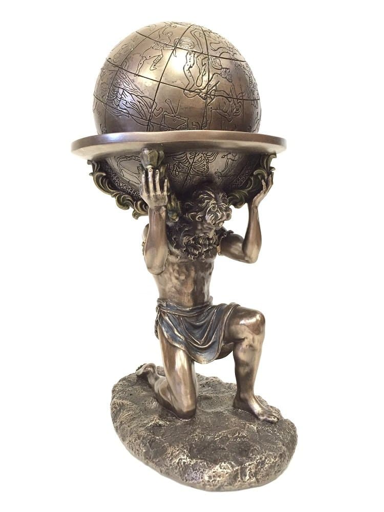 Veronese Design Greek Titan Atlas Carrying the World Statue