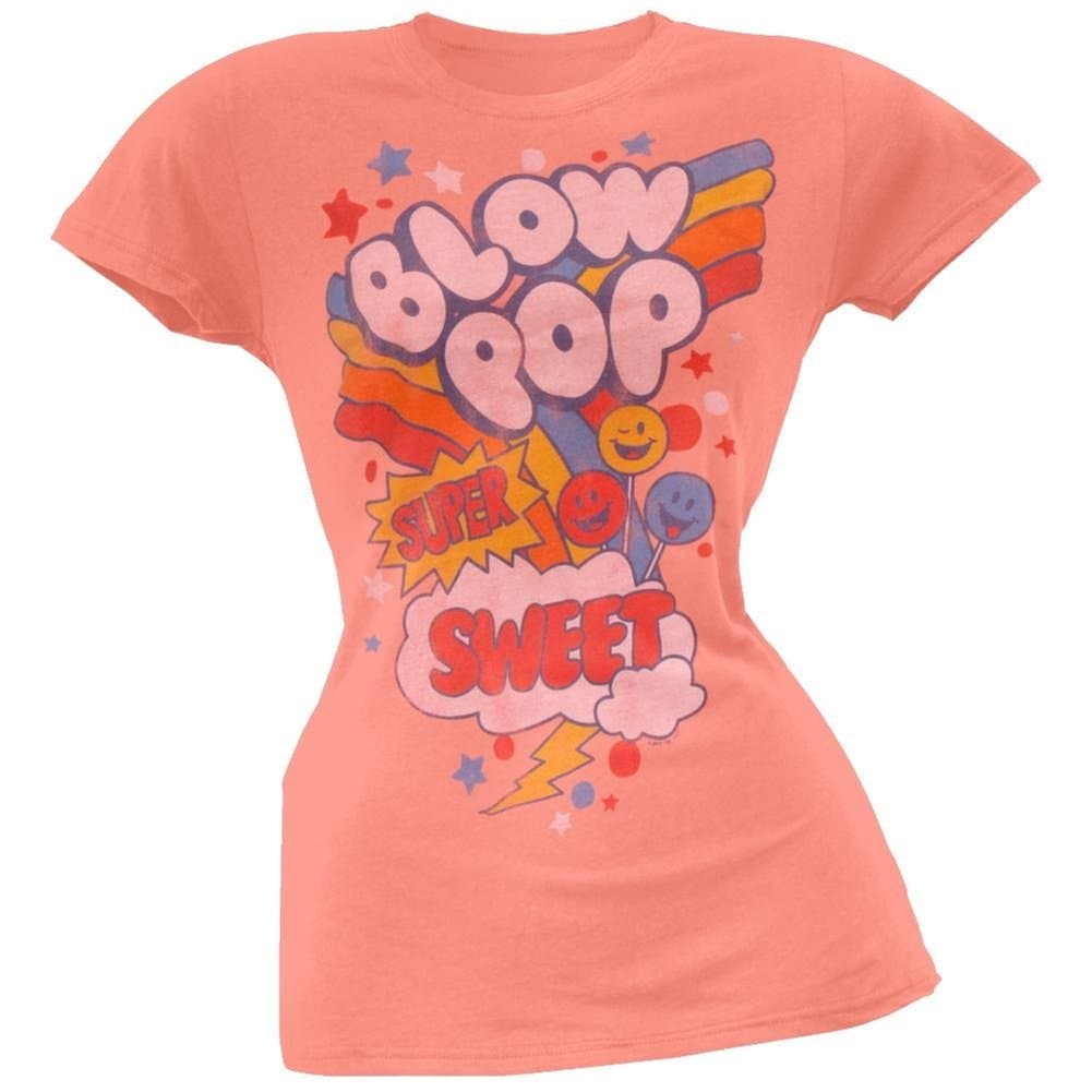 Blow Pop - Womens Super Sweet Juniors T-shirt Small Orange
