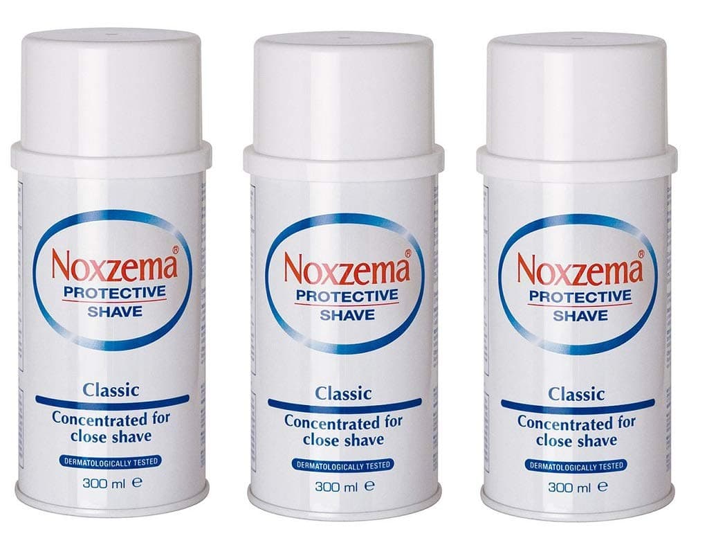 3x Noxzema Protective Shave Shaving Foam with Menthol 300ml