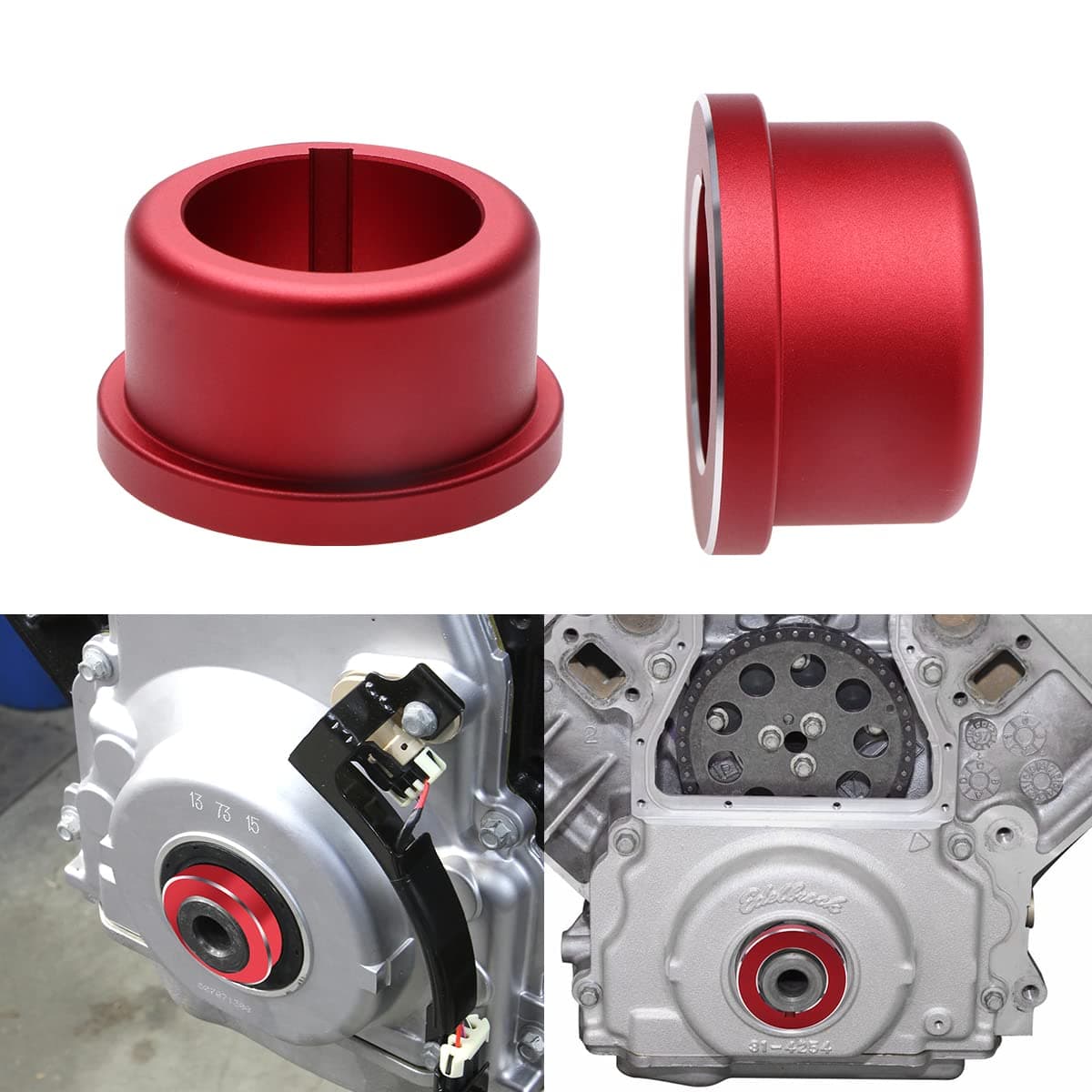 URLWALL LS Timing Cover Alignment Tools & Seal Installer Seal Kit, Front Rear Cover Alignment Tool Kit Fit for LS Series Engines Ls1 Ls2 Ls3 Ls6 Ls Lq4 Lq9 4.8 5.3 5.7 6.0 6.2 (Red)