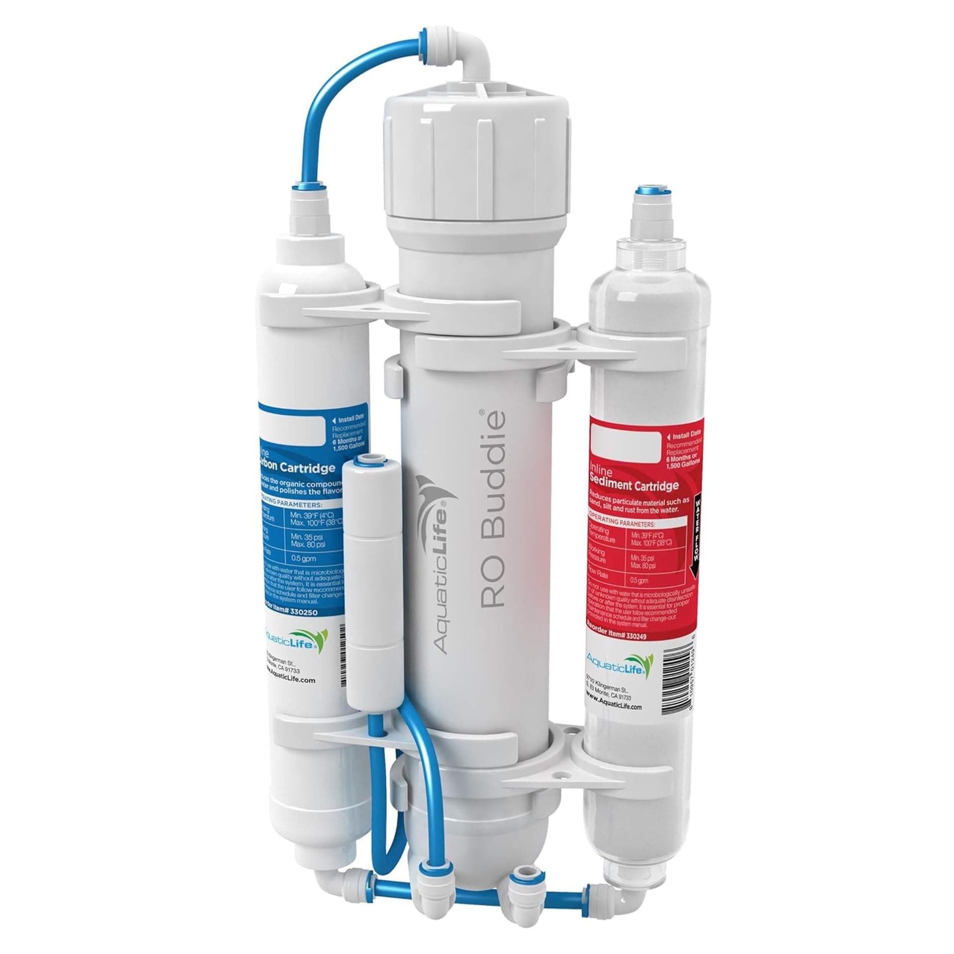RO Buddie 3-Stage Reverse Osmosis Water Filtration System, RO Unit 100 GPD