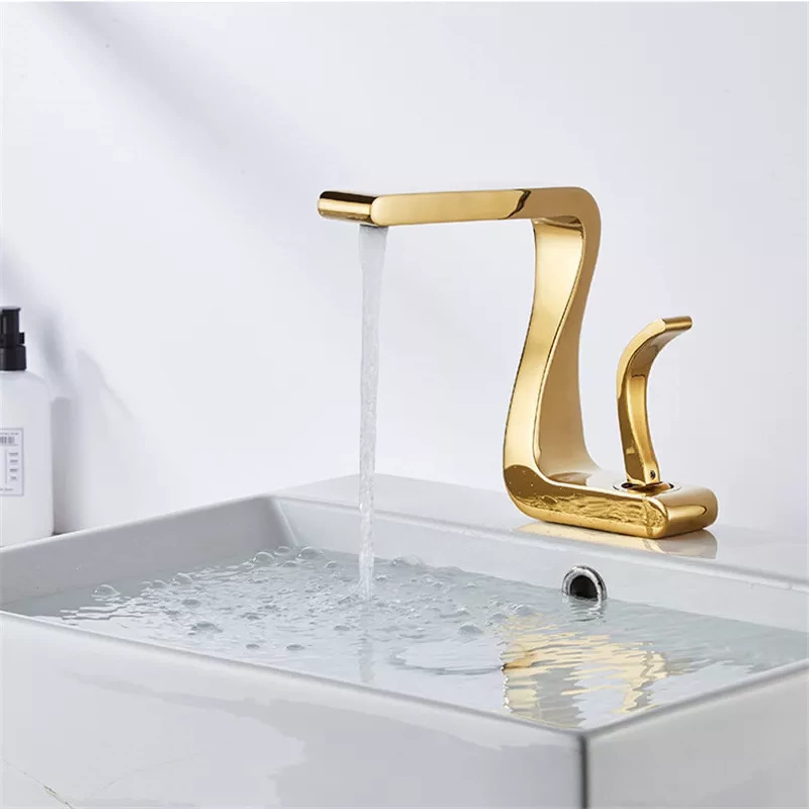 Kitchen Faucet Automatic Faucet Basin Faucet Gold Bathroom Faucet Mixer Tap Brass Wash Basin Faucet Hot and Cold Sink Faucet New Modern