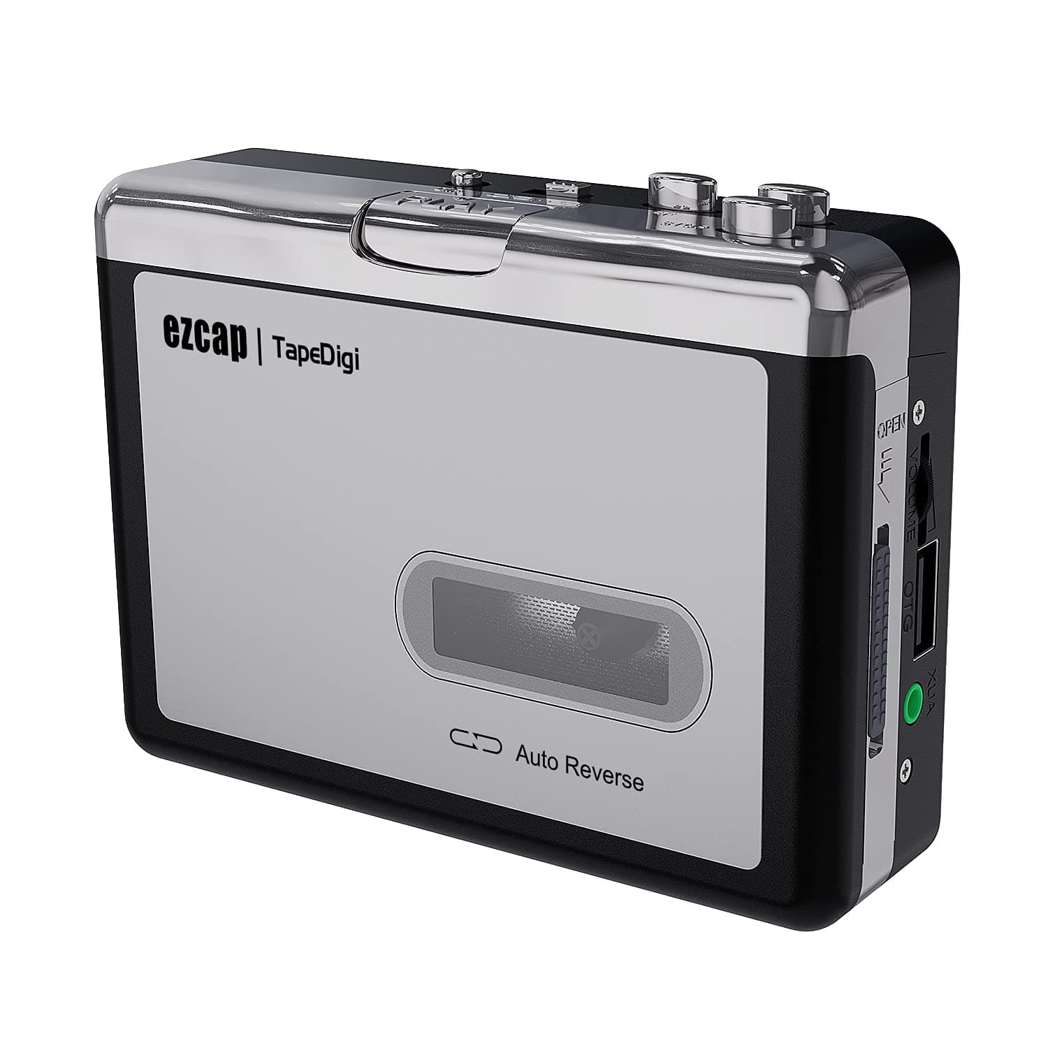 Microware Cassette Players USB Tape to Music Player Cassette to MP3 Converter Digital Audio Recorder Convert Cassettes to MP3 Save into USB Flash Drive with USB Cable