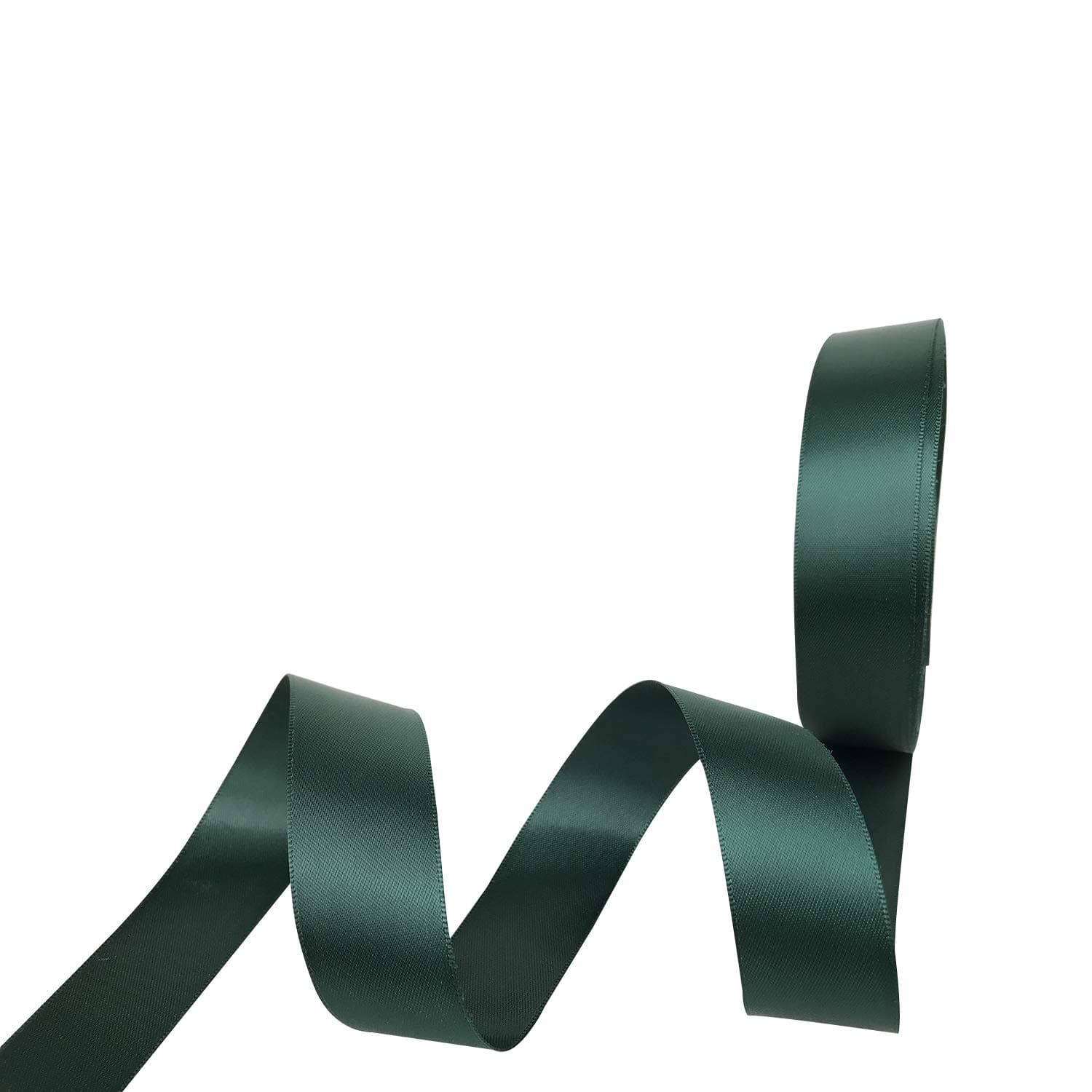 Sponsored Ad - 1 Inch Double Face Satin Ribbon Hunter Green Ribbon for Gift Wrapping Hair Bows Making Chair Sash Valentine's Day Wedding Birthday Party Invitation Decorations Floral Craft Sewing, 25 Yards