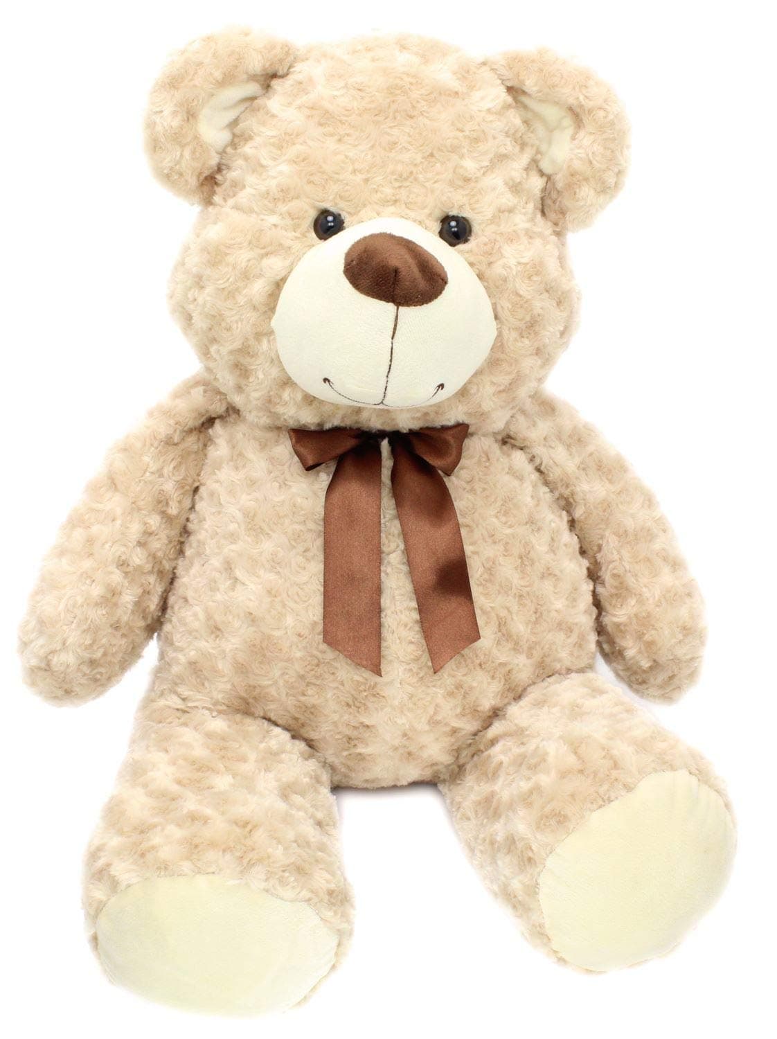 Carousel Toys and Gifts Extra Large 80Cm Super Cuddly Plush Giant Sitting Teddy Bear Soft Toy - Caramel