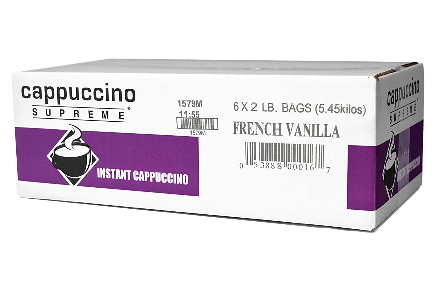 Cappuccino Supreme French Vanilla Instant Cappuccino Mix 6 x 2 lbs