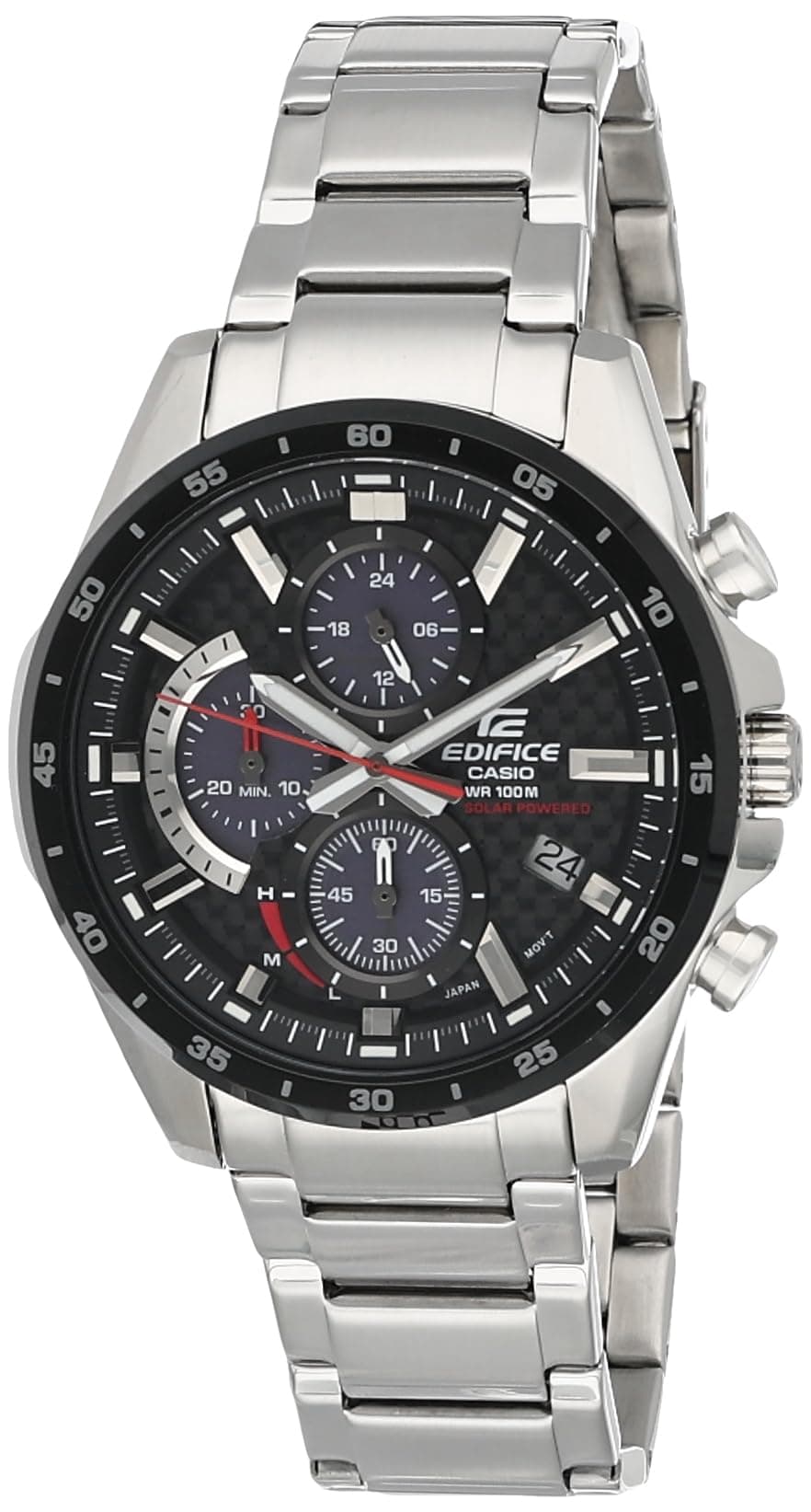 Casio Edifice Analog Black Dial Men's Watch-EQS-900DB-1AVUDF (EX434)