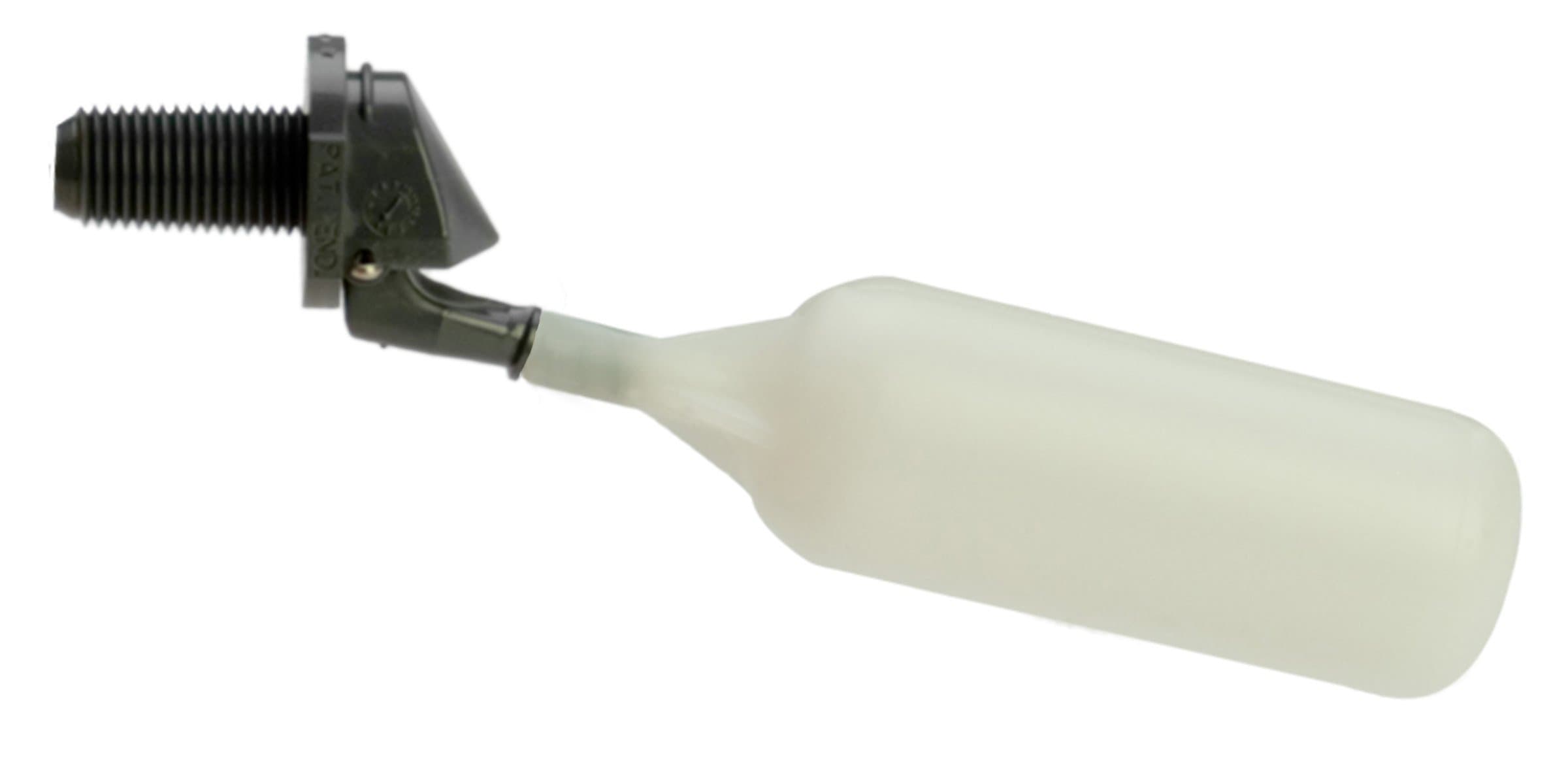 Kerick Valve M2P2 PVC Mini Float Valve, Tank Mount, Fixed Arm, 1.5 gpm at 60 psi, 1/4" NPT Male