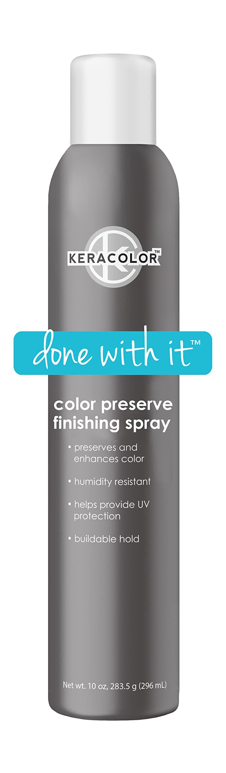 Color Preserving Finishing Hair Spray, Keratin Infused UV Protection, Color Enhancement, Buildable Hold, 10 Fl Oz
