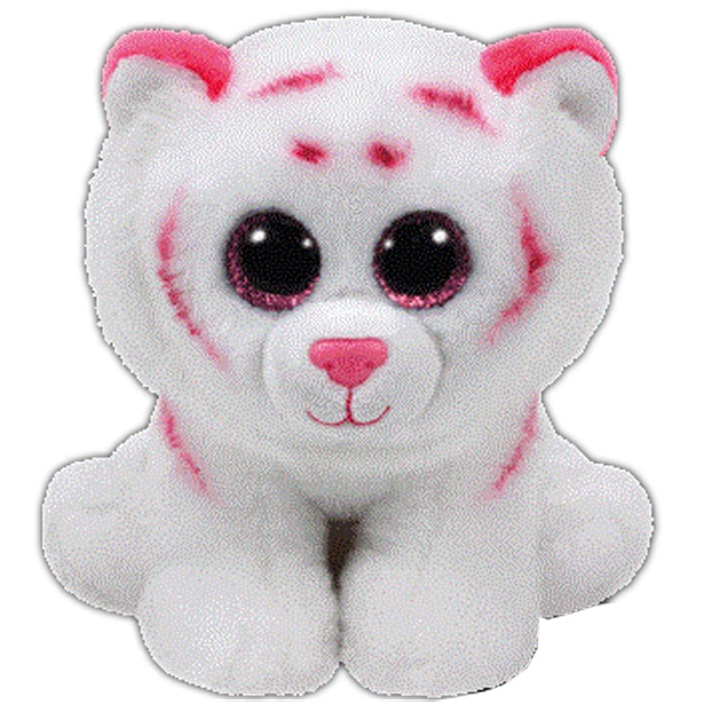 Unisex Soft Toy White/Pink Kids Tiger 15 cm Stuffed Toy Glub Schis