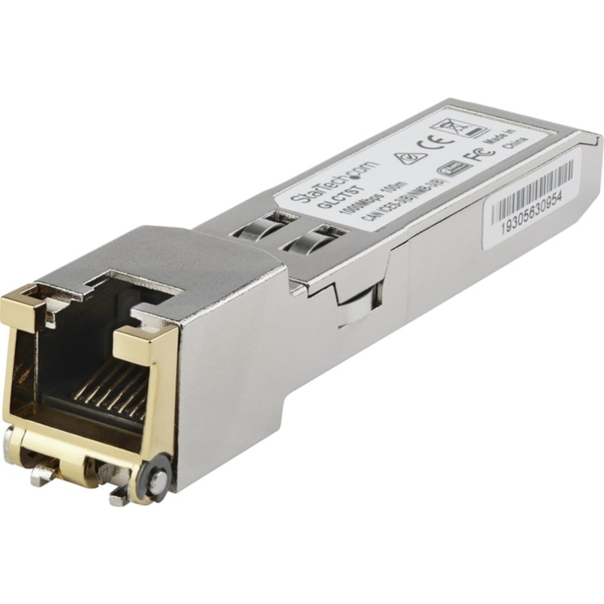 StarTech.com Juniper SFP-1GE-T Compatible SFP Module - 1000BASE-T - SFP to RJ45 Cat6/Cat5e - 1GE Gigabit Ethernet SFP - RJ-45 100m - (SFP1GETST)