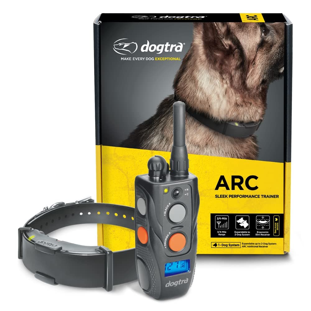 Dogtra ARC Slim Ergonomic 3/4-Mile Remote E-Collar w/ 127-Level Precise Control