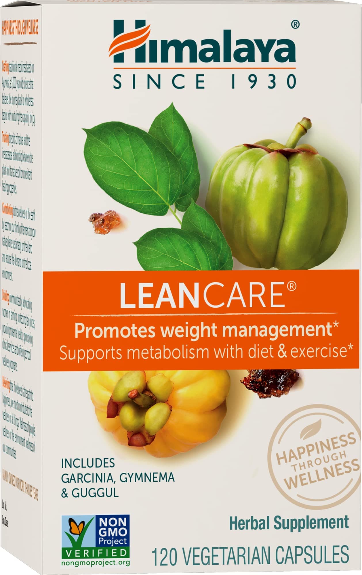 LeanCare - Herbal Supplement for Weight and Metabolism Support with Garcinia Cambogia, Gymnema Sylvestre, and Guggul - Vegan, Non-GMO, Gluten Free, 600 mg, 120 Capsules