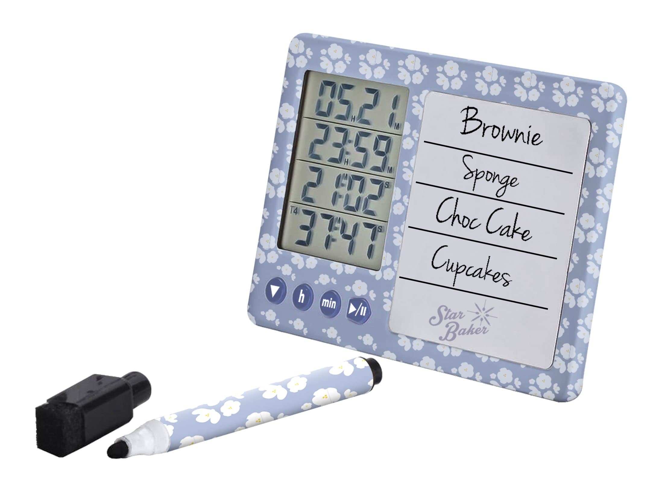 Great British Bake Off Multi Timer and Whiteboard, Blue, 12 x 3 x 14 cm