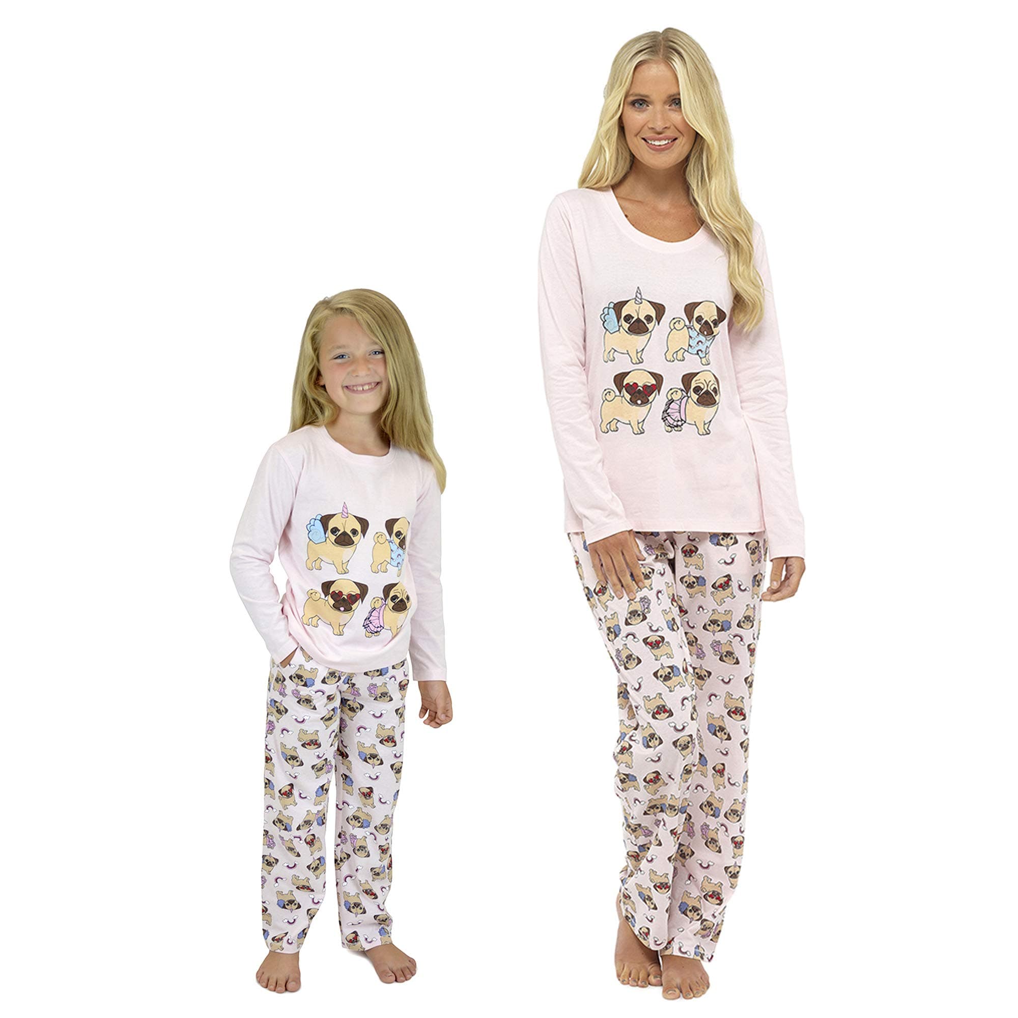 HabigailLadies Girls Pyjamas PJ's for Women Twosie Pajama Set - Mum & Daughter Matching Pajamas Sets