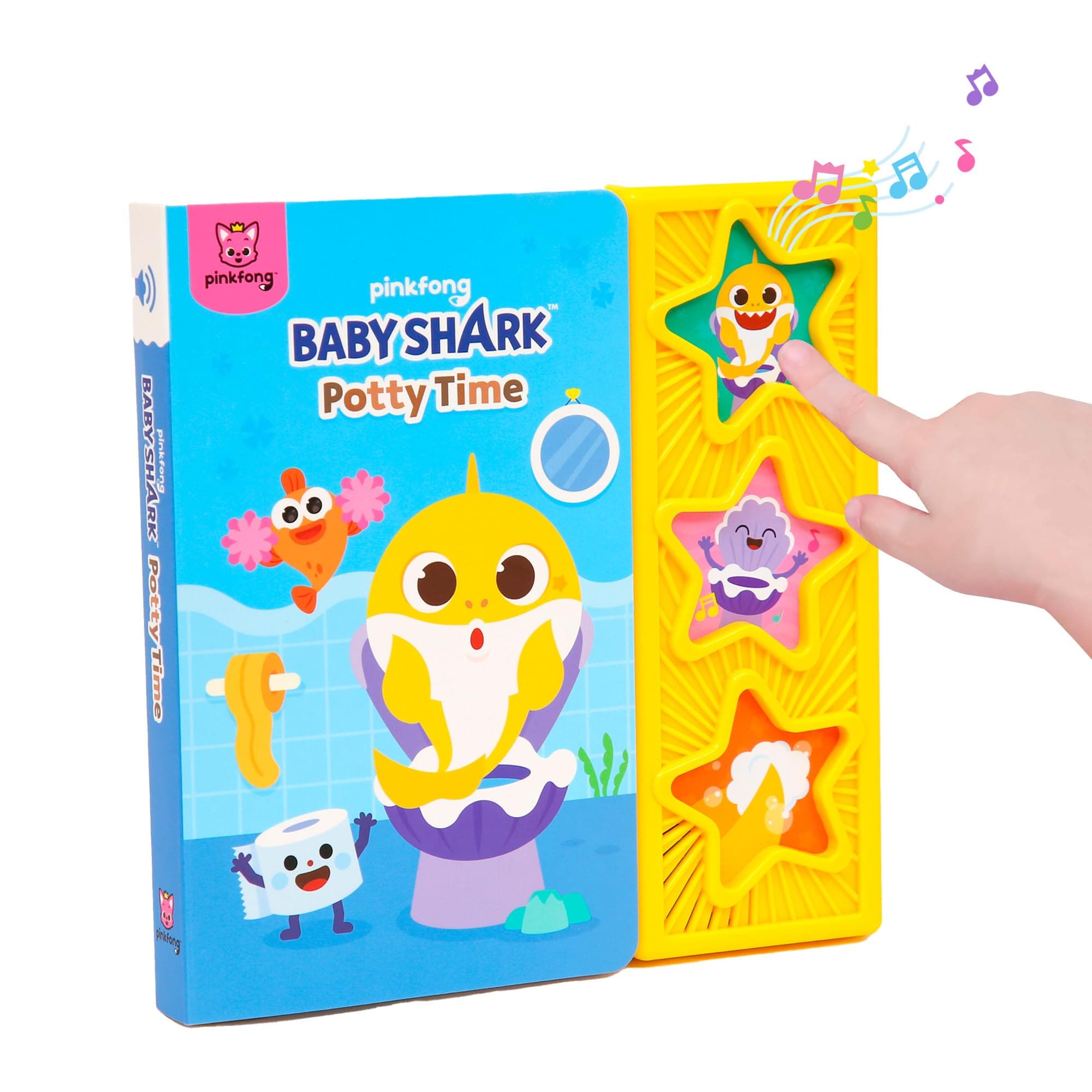 Baby Shark Potty Time 3 Button Sound Book, Baby Shark Healthy Habits Sound Books, Interactive Potty Training Books for Toddlers, Learning & Education Toys