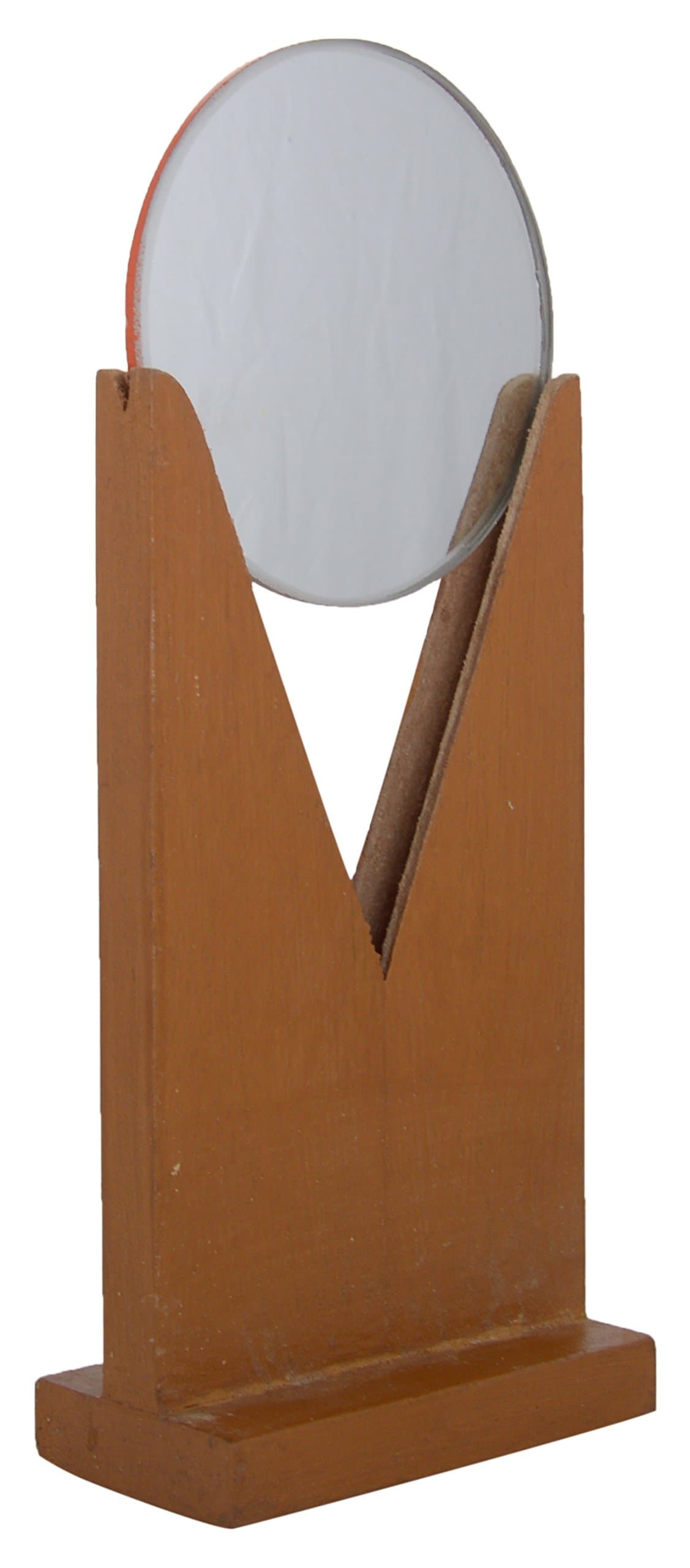 Wood Concave Mirror & Convex Mirror (3 inch, Clear)