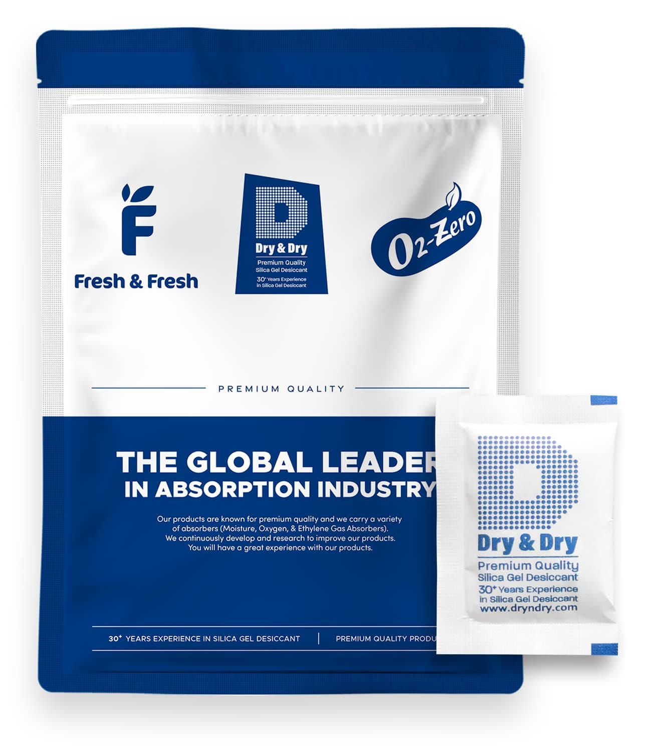 Dry & Dry 5 Gram [200 Packets] Premium Pure & Safe Silica Gel Packets Desiccant Dehumidifier - Rechargeable Paper(Food Safe FDA Compliant) Moisture Absorber