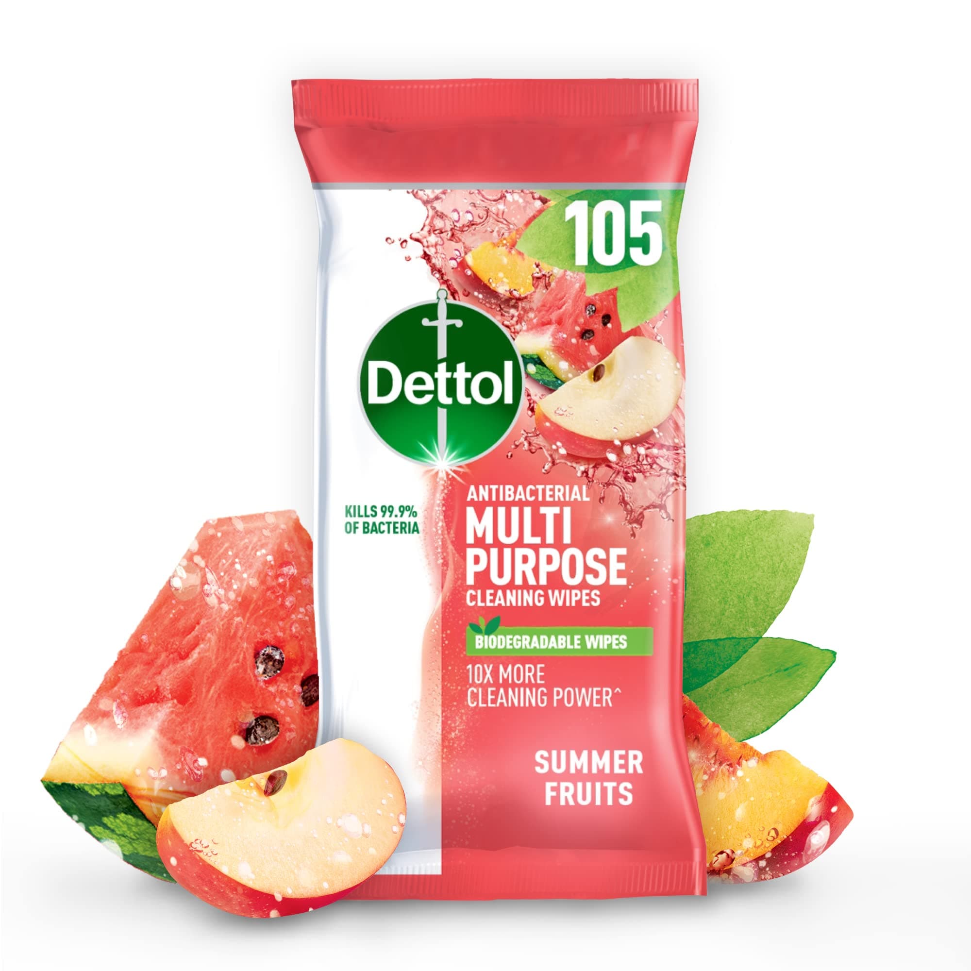 Antibacterial Cleaning Wipes Summer Fruits 105s