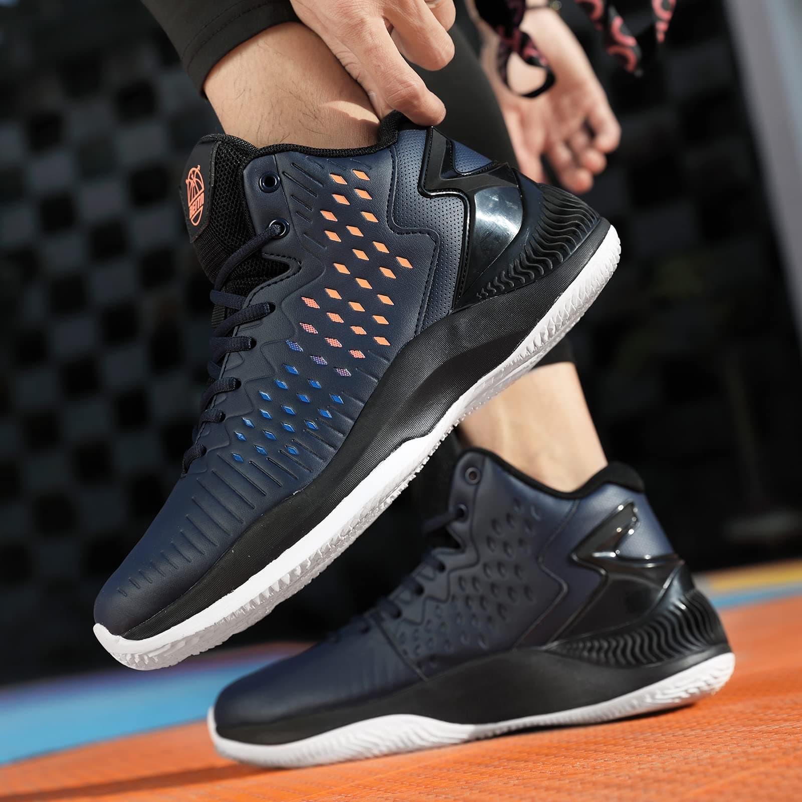 Beita High Upper Basketball Shoes for Men Sneakers Breathable Sports Shoes Anti Slip