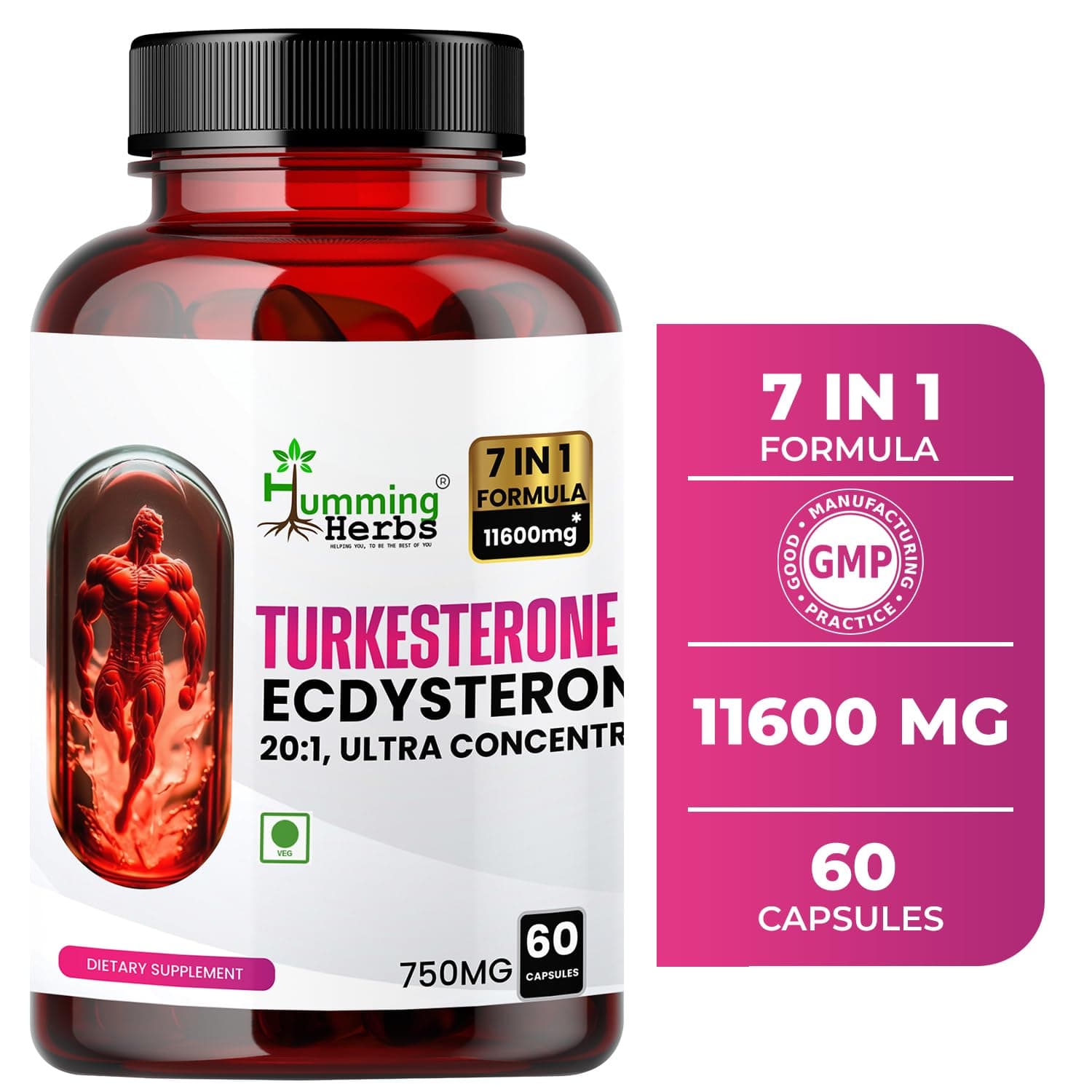 Humming Herbs Turkesterone Muscle Building Supplement