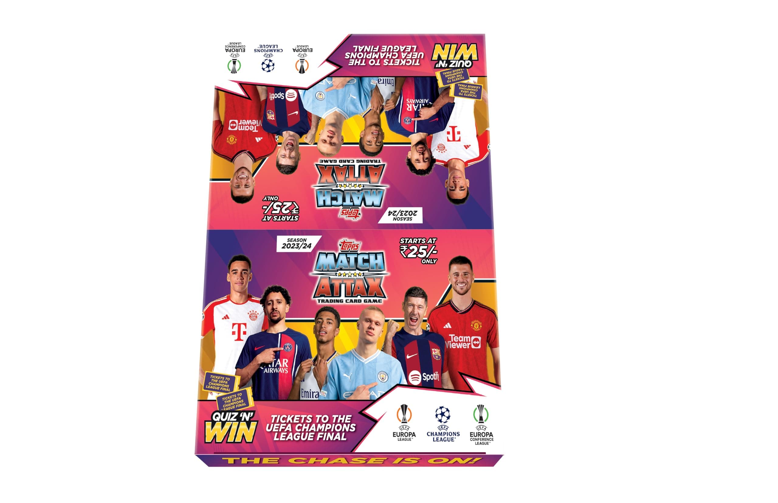 UEFA Champions League Match Attax 23/24 Trading and Collectible Card Game(Flow Pack- Pack of 40)