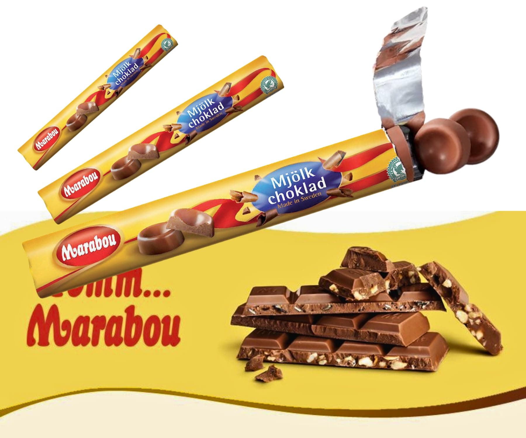 Scandikitchen Marabou Milk Chocolate Roll 3x74g