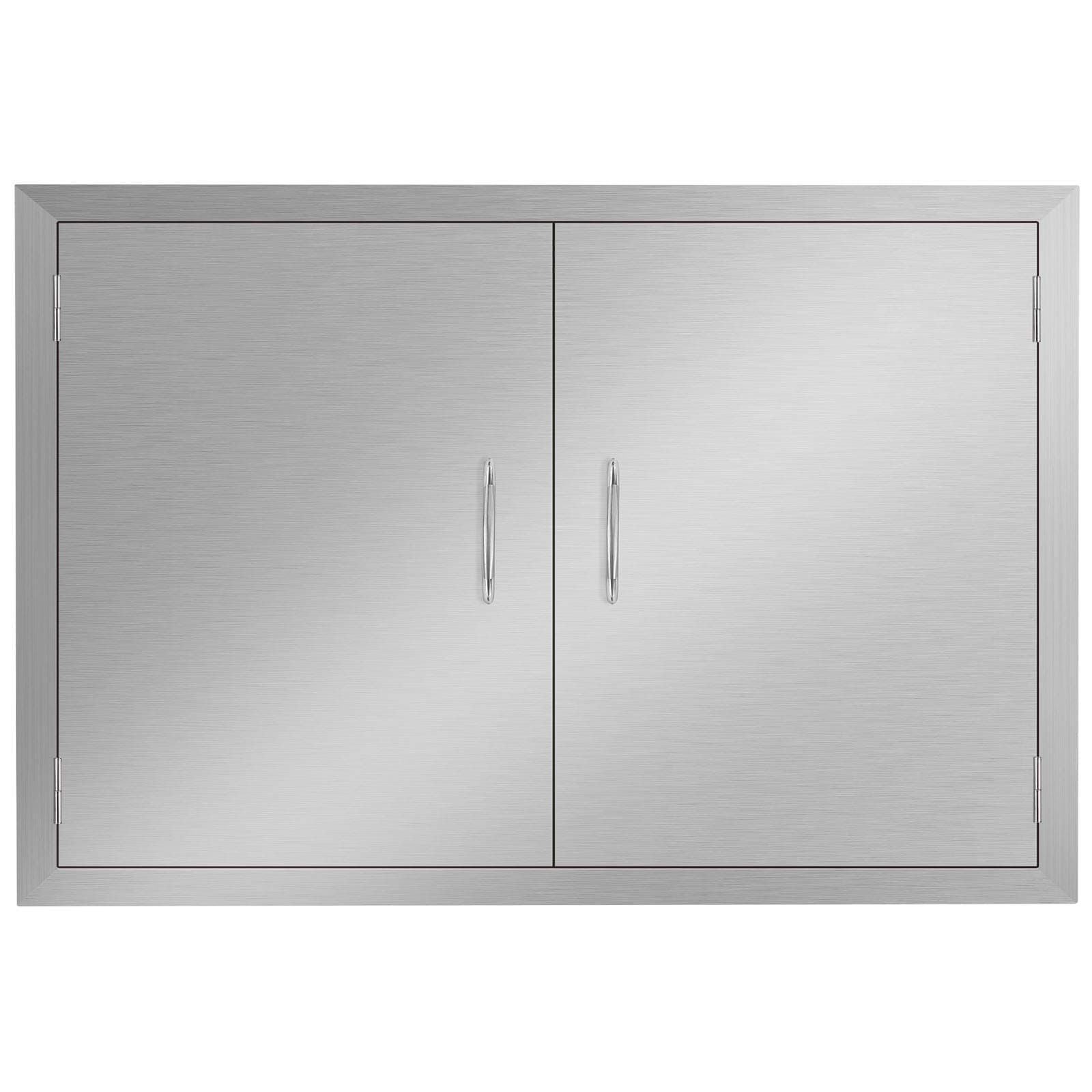 Seeutek Outdoor Kitchen Doors BBQ Access Door 28W x 19H Inch - Stainless Steel Double Wall Construction Vertical Door for Outdoor Kitchen Grilling Station or Commercial BBQ Island