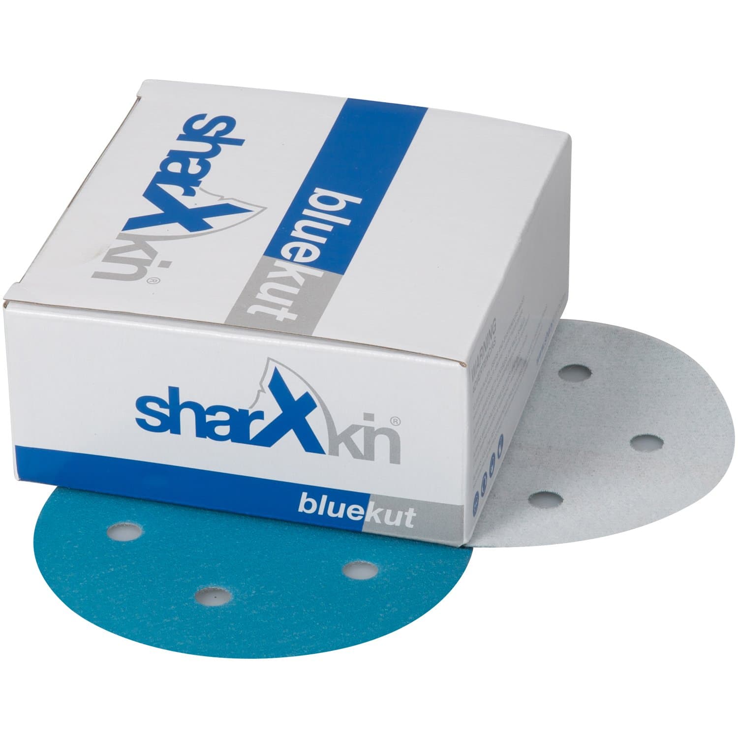 Sharxkin Hook and Loop Sanding Discs 5 Inch, 50 Pack, 5 Holes, P180 Grit, Made of Aluminum Oxide and Back Film