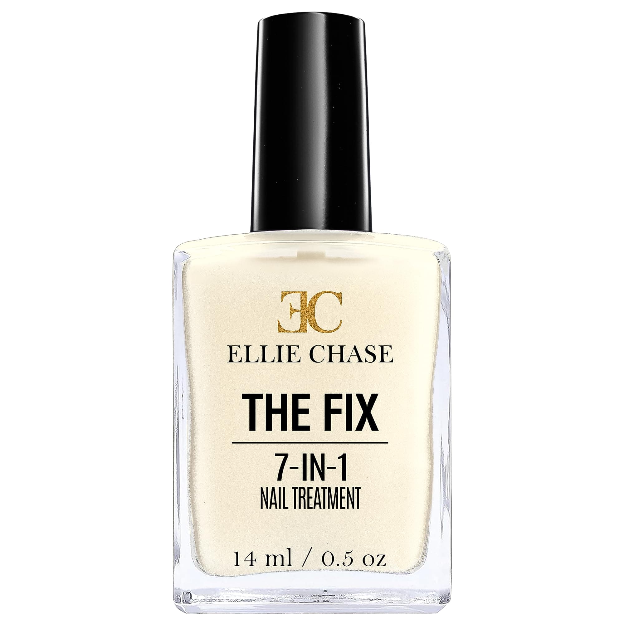 Ellie Chase 7 in 1 Nail Treatment Contains Peptides/Vitamin E/Violet Extract/Oils/Amino Acids/Hexanal For Hydration/Nutrition/Strength/Smoothing/Hardening/Protection shine 0.5 Fl Oz