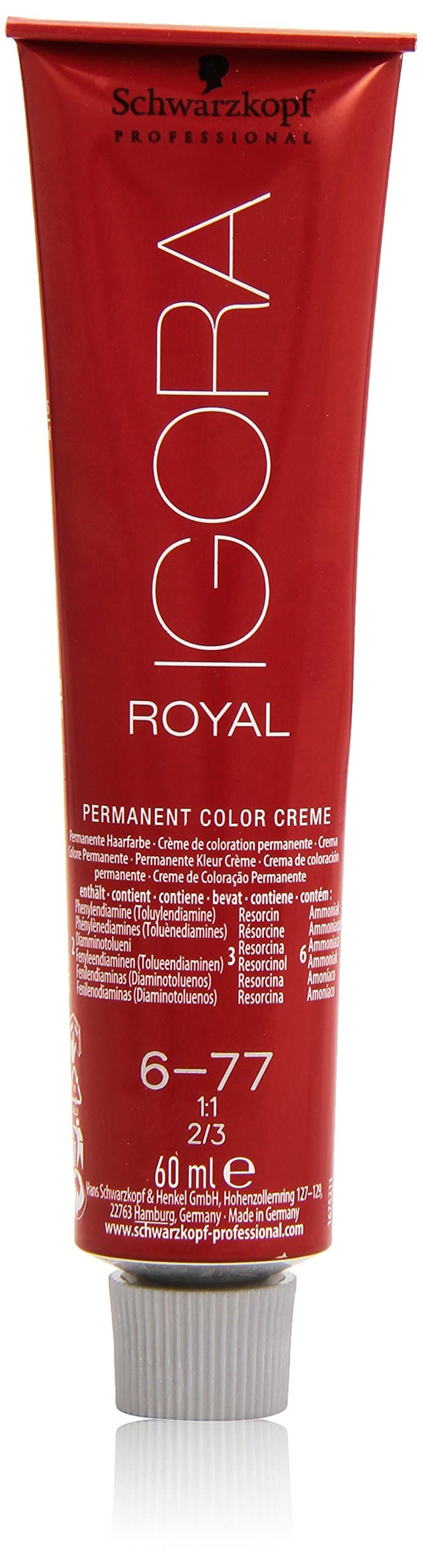 Schwarzkopf Professional Igora Royal Permanent Hair Colour Number 6-77 60ml
