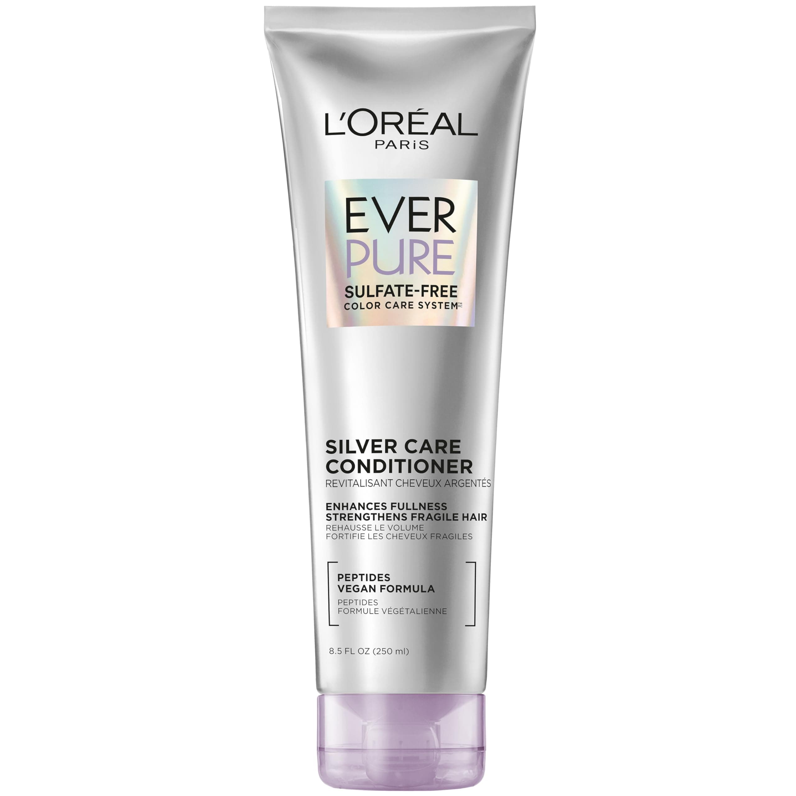EverPure Silver Care Sulfate Free Conditioner, Brightening and Nourishing Hair Care for Gray and Silver Hair, Vegan Formula with Peptides, 8.5 Fl Oz