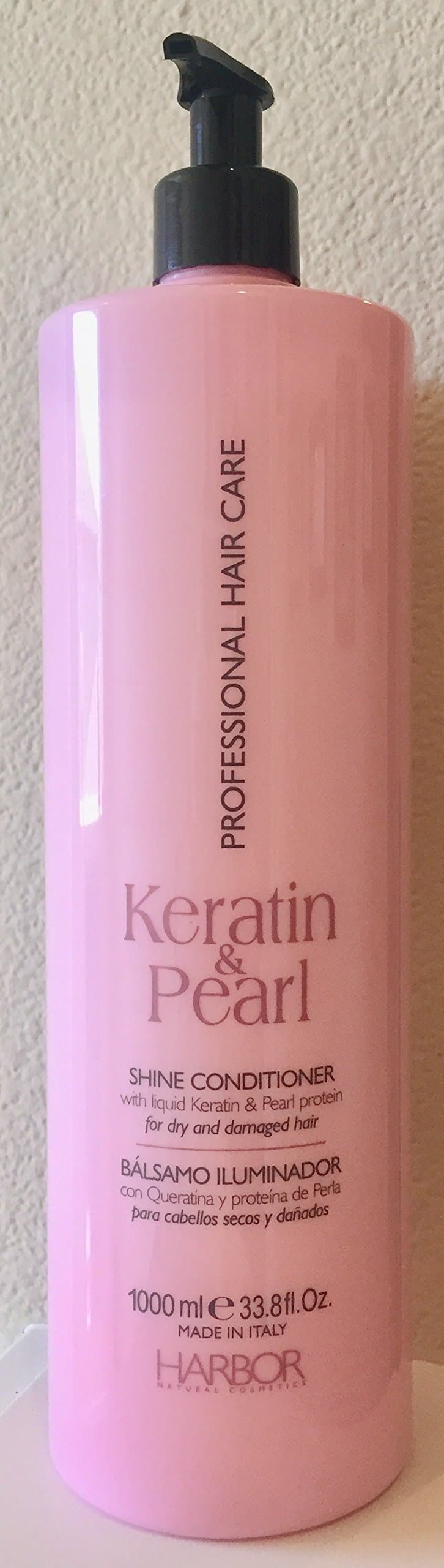 Harbor Keratin and Pearl Shine Conditioner for Dry and Damaged Hair, 33.8 Oz.