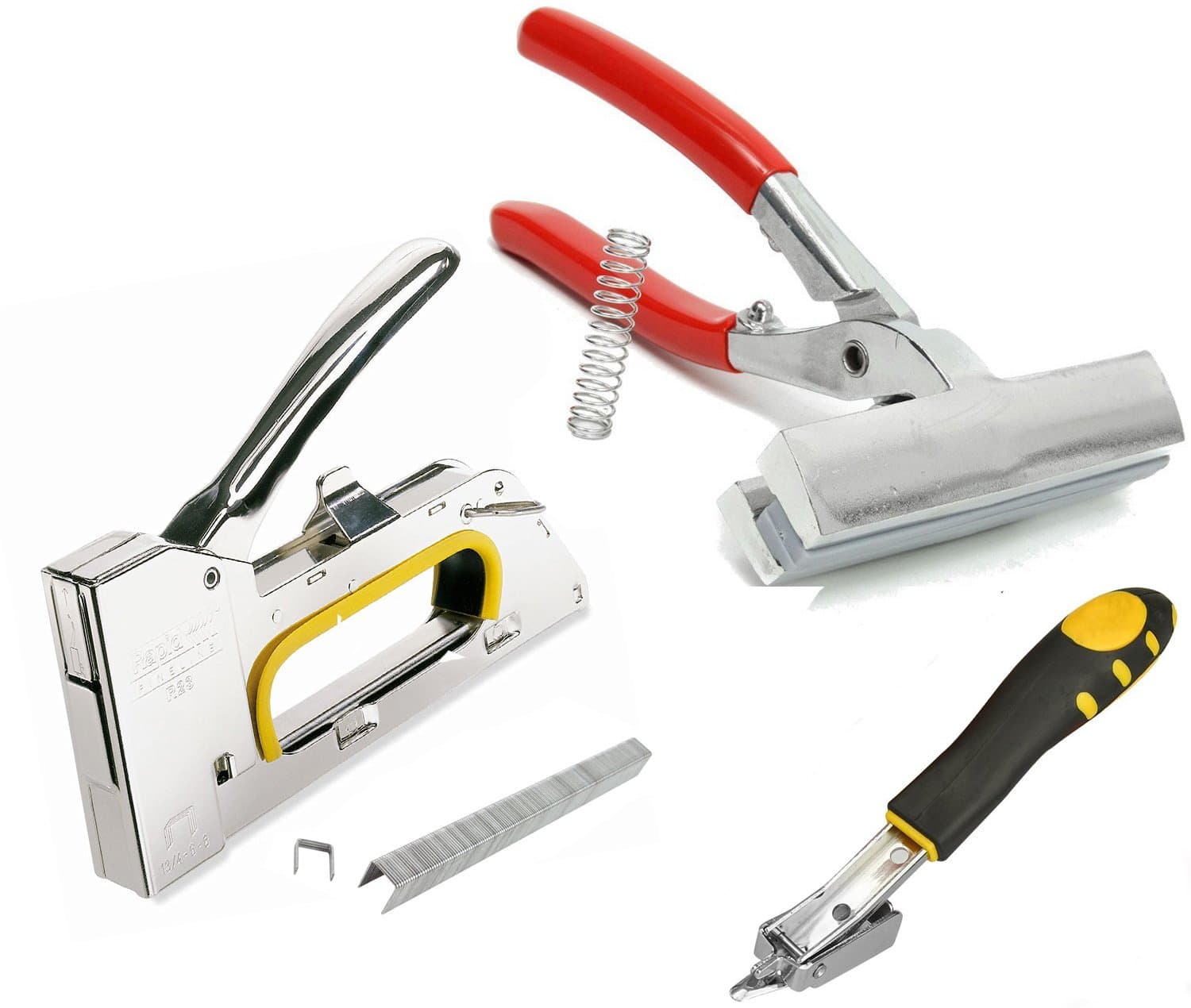 4-In-1,Premium-Quality Staple Gun,2400-Pack Staples,Firm and Convenient Staple Remover,heavy duty Canvas Pliers for Office Home School