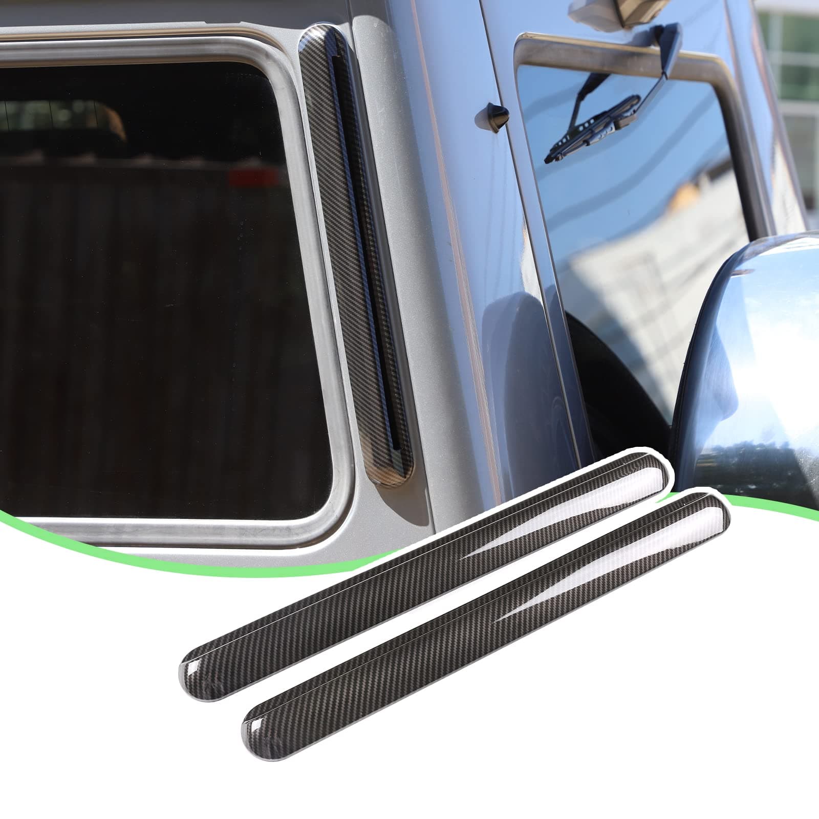 PIUGILH Car Rear Side Window Air Vent Decoration Trim fit for Mercedes Benz G Wagon W464 G Class W463 G500 G550 G63 G65 2004-2022,1 Set of 2,Exterior Accessories