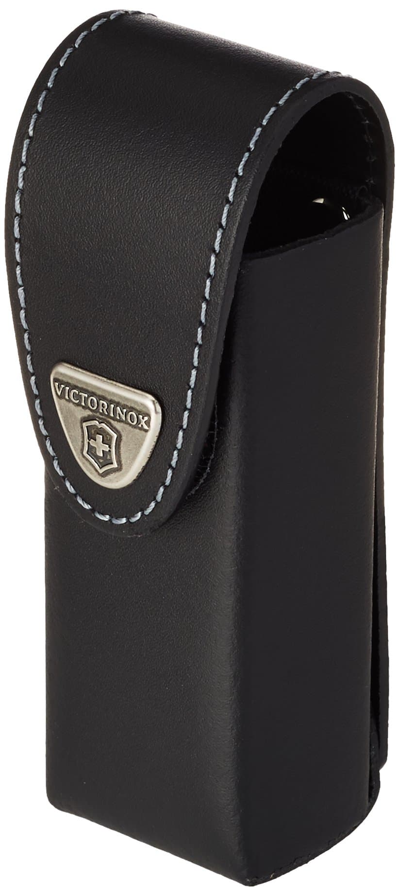 Leather Pouch for Swiss Army Pocket Knives, 3,5cm x 12cm, Black