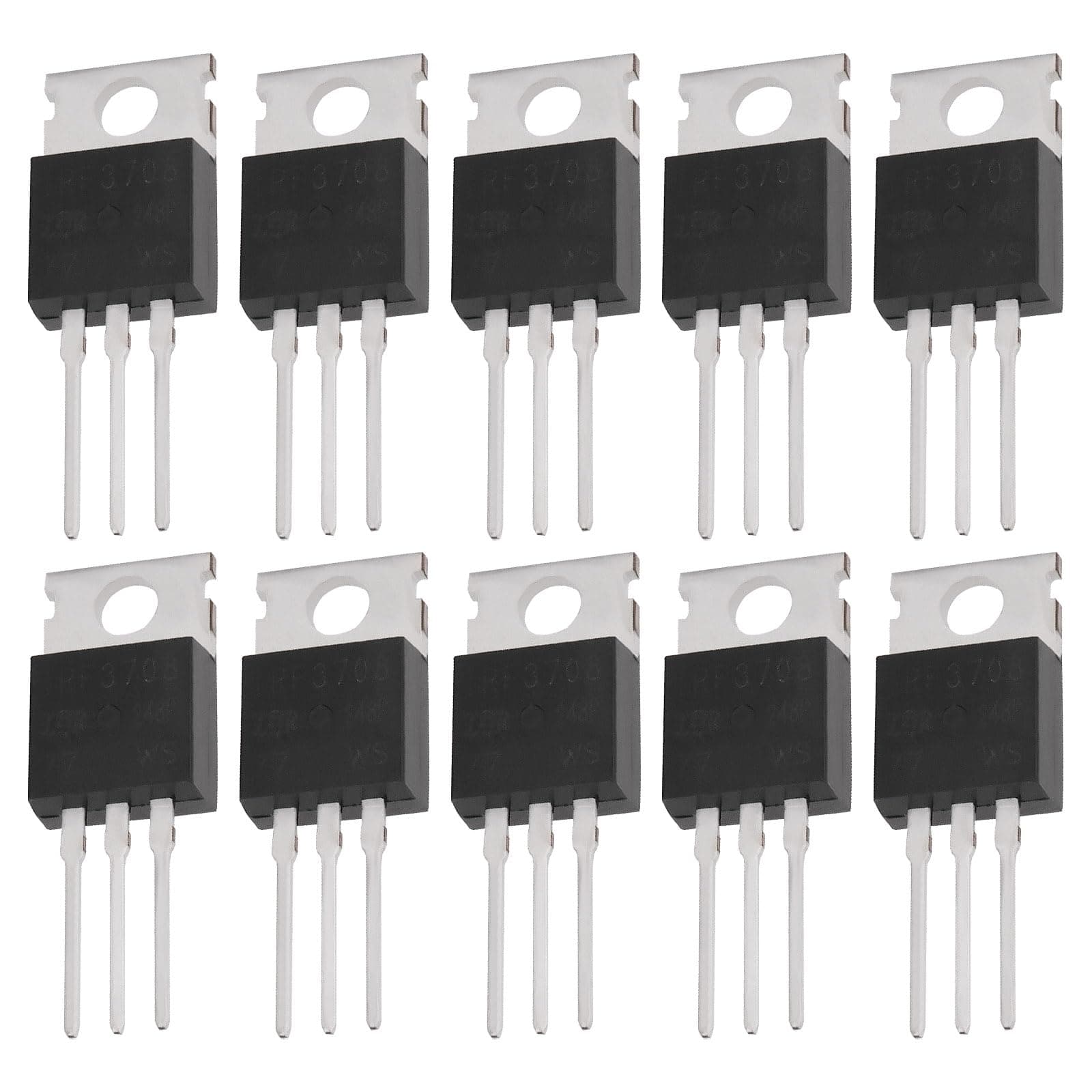 10Pcs MOSFET Transistors IRF3708 MOSFET Transistors N-Channel Power Mosfet Transistor TO220 30V 62A for Electronic Applications