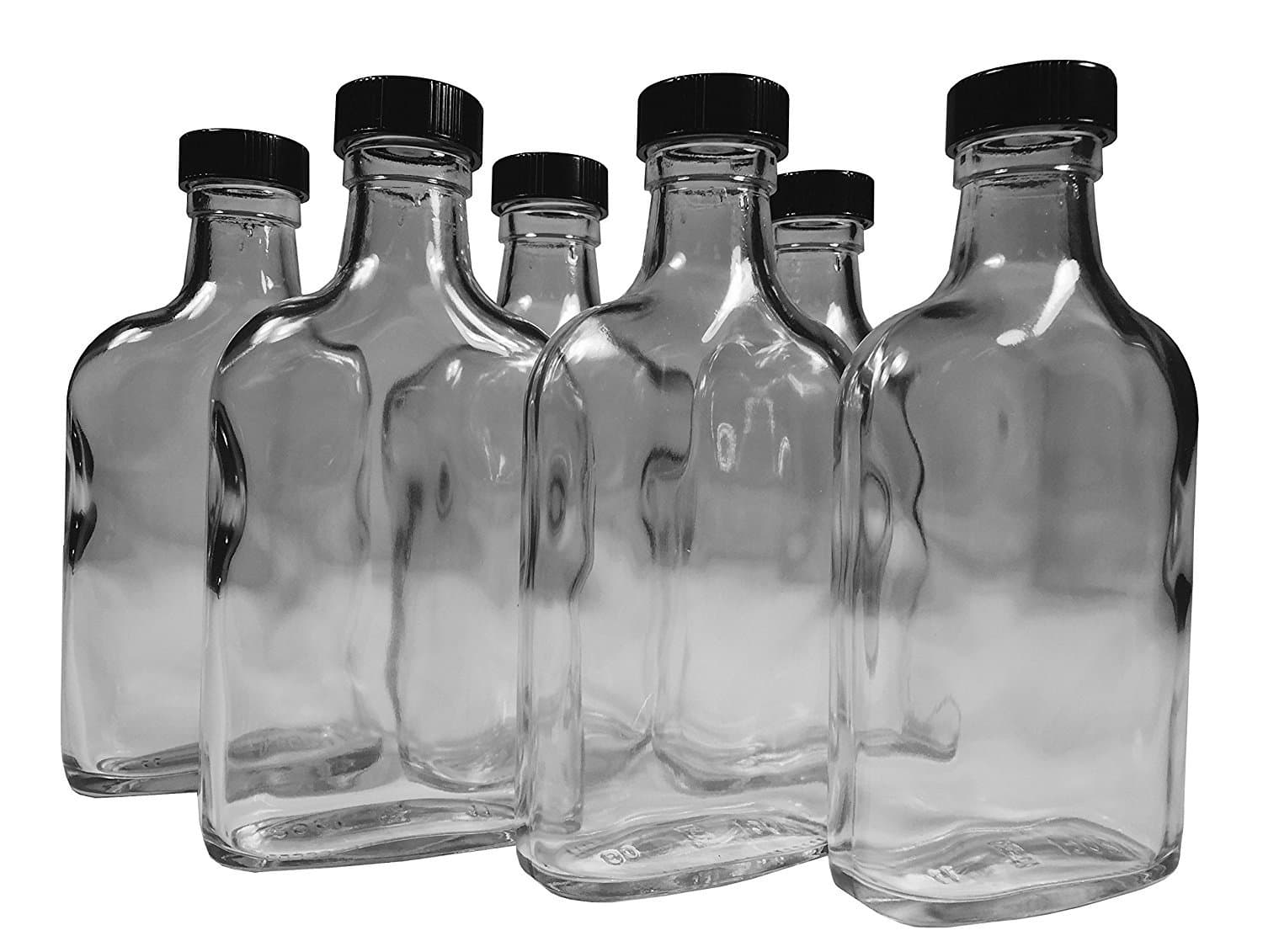 Tricky Ricky 200ml Travel Glass Flask (6-Pack)