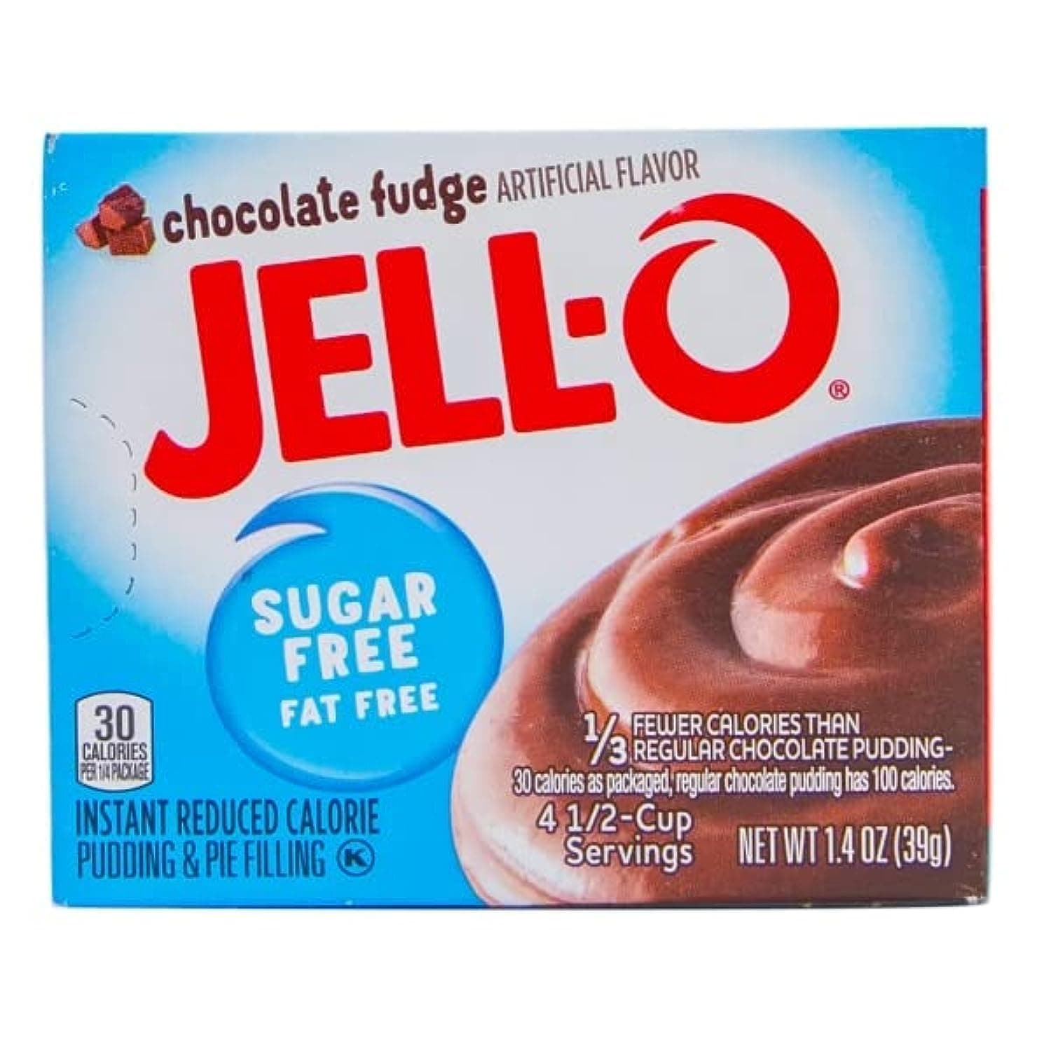 Jell-O Instant Pudding & Pie Filling Reduced Calorie With Chocolate Fudge Flavor, 39 g