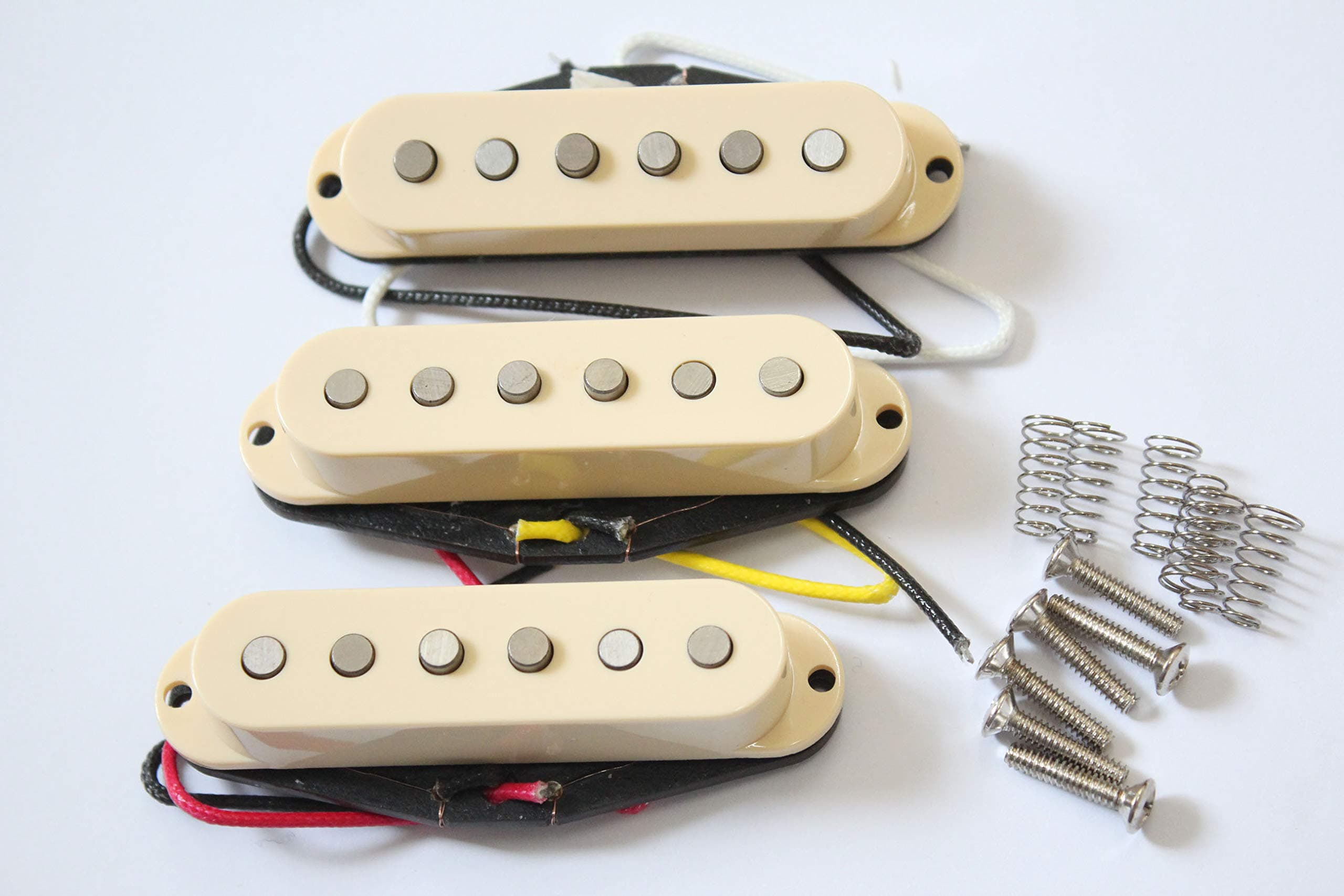 Artec Alnico 5 Single Coil Strat Pickup Set Cream Cover From Korea（SSA12-IV）