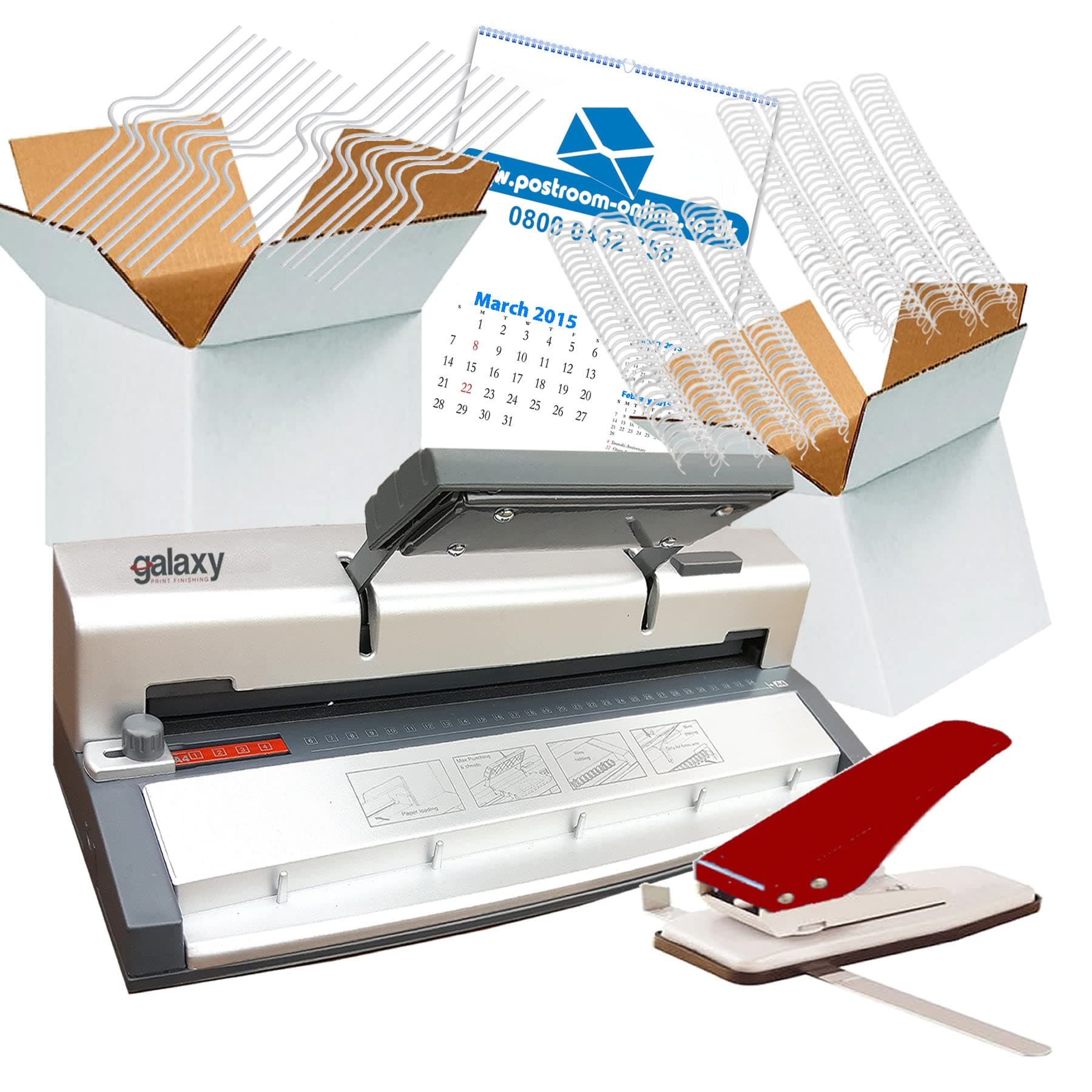 Galaxy G60 A4 Wire Binding Calendar Making Kit Pack with Accessories