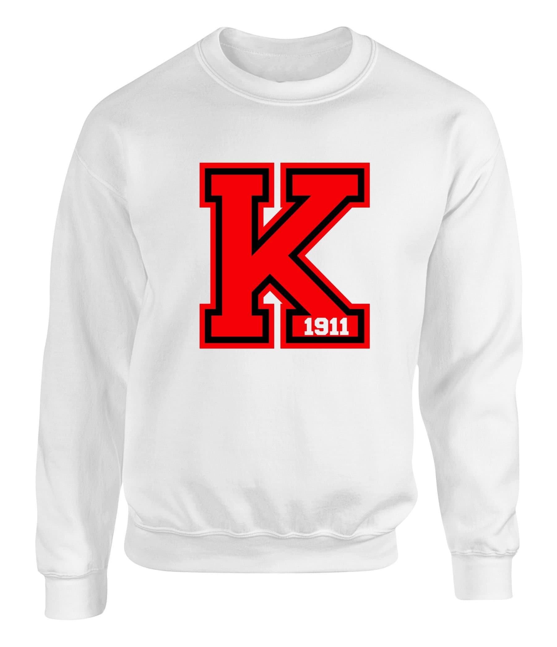 Kappa Alpha Psi K 1911 Crew Neck Sweat Sizes up to 5XL White XX-Large