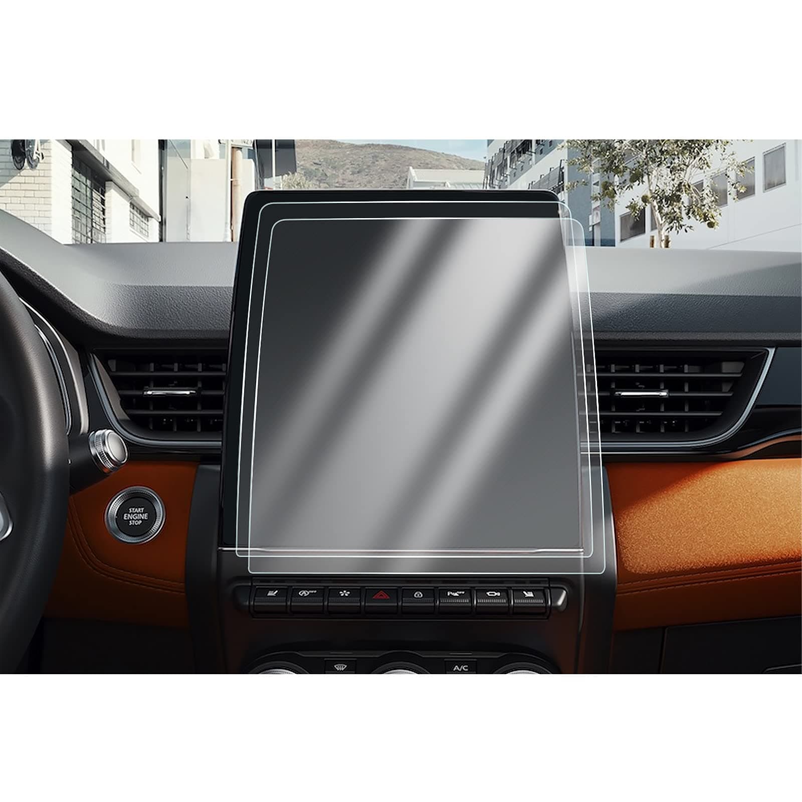 CDEFG [2PCS] Compatible with Renault Zoe Clio 5 Captur 2 Arkana 2021 2022 2023 2024 Car Navigation Protective Film 4H Scratch-Resistant 9.3 Inch GPS Transparent Screen Protector E-tech Accessories