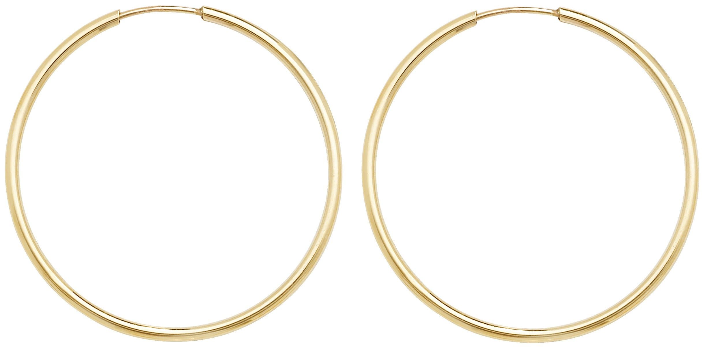EDS Jewels9ct Gold Ladies Sleeper Earrings - 30mm WJS3858MM30