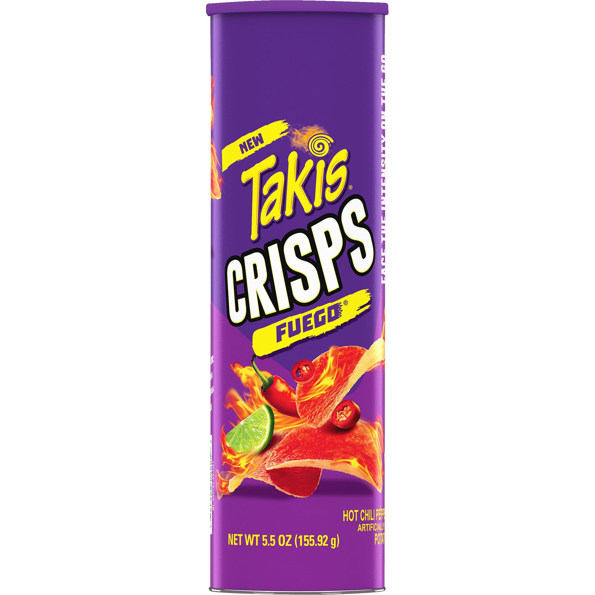 Crisps Fuego Potato Crisps, Hot Chili Pepper and Lime Flavored 155 gm