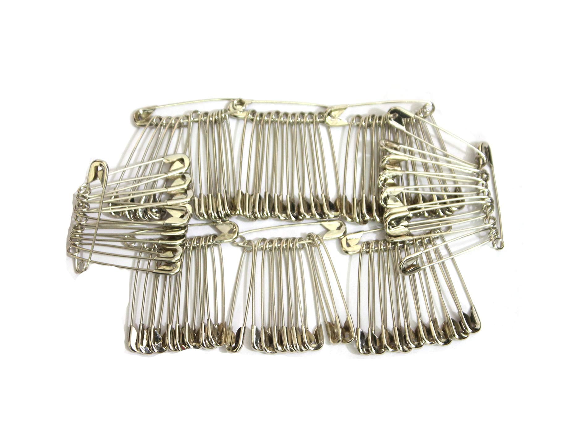 80-Pcs Multipurpose (Size 4cm) Stainless Steel Safety Pins for Women and Girls