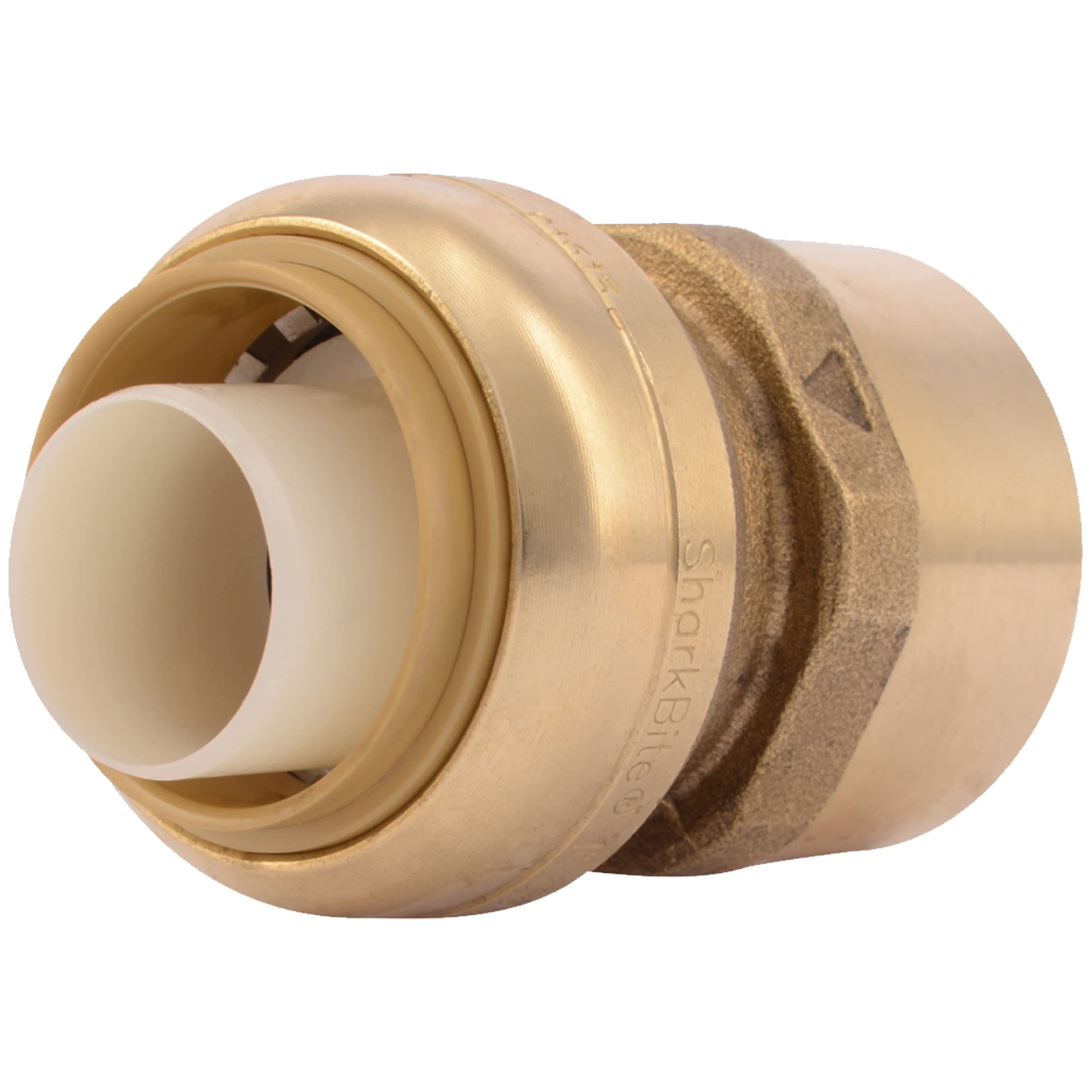 SharkBite U094LFA Straight Connector Plumbing Fitting, Female Adapter, 1 Inch by 1 Inch, FNPT, PEX Fittings, Push-to-Connect, Copper, CPVC
